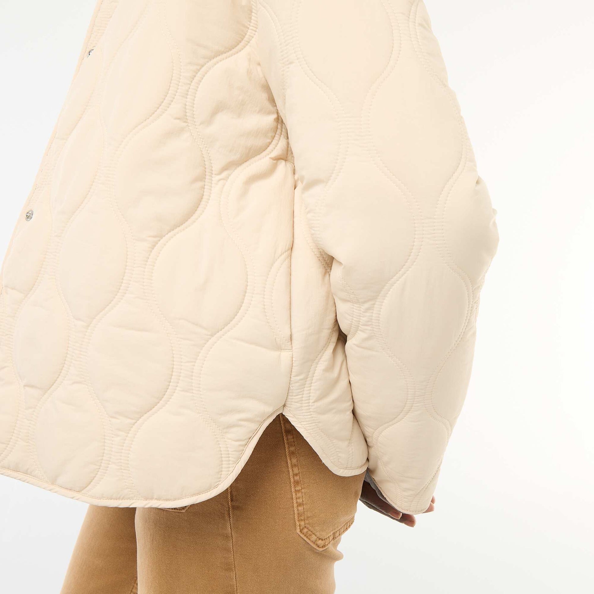 Blouson matelassé avec plastron amovible BEIGE
