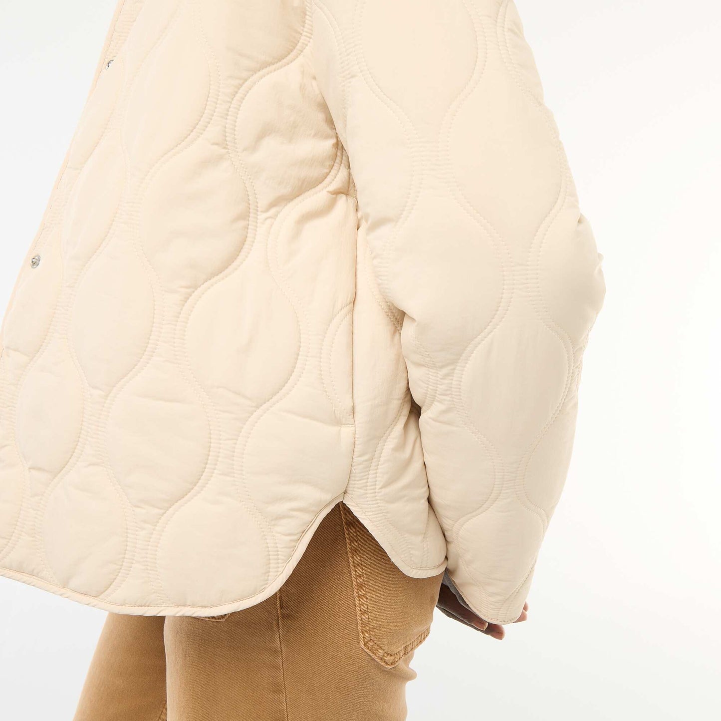 Blouson matelassé avec plastron amovible BEIGE