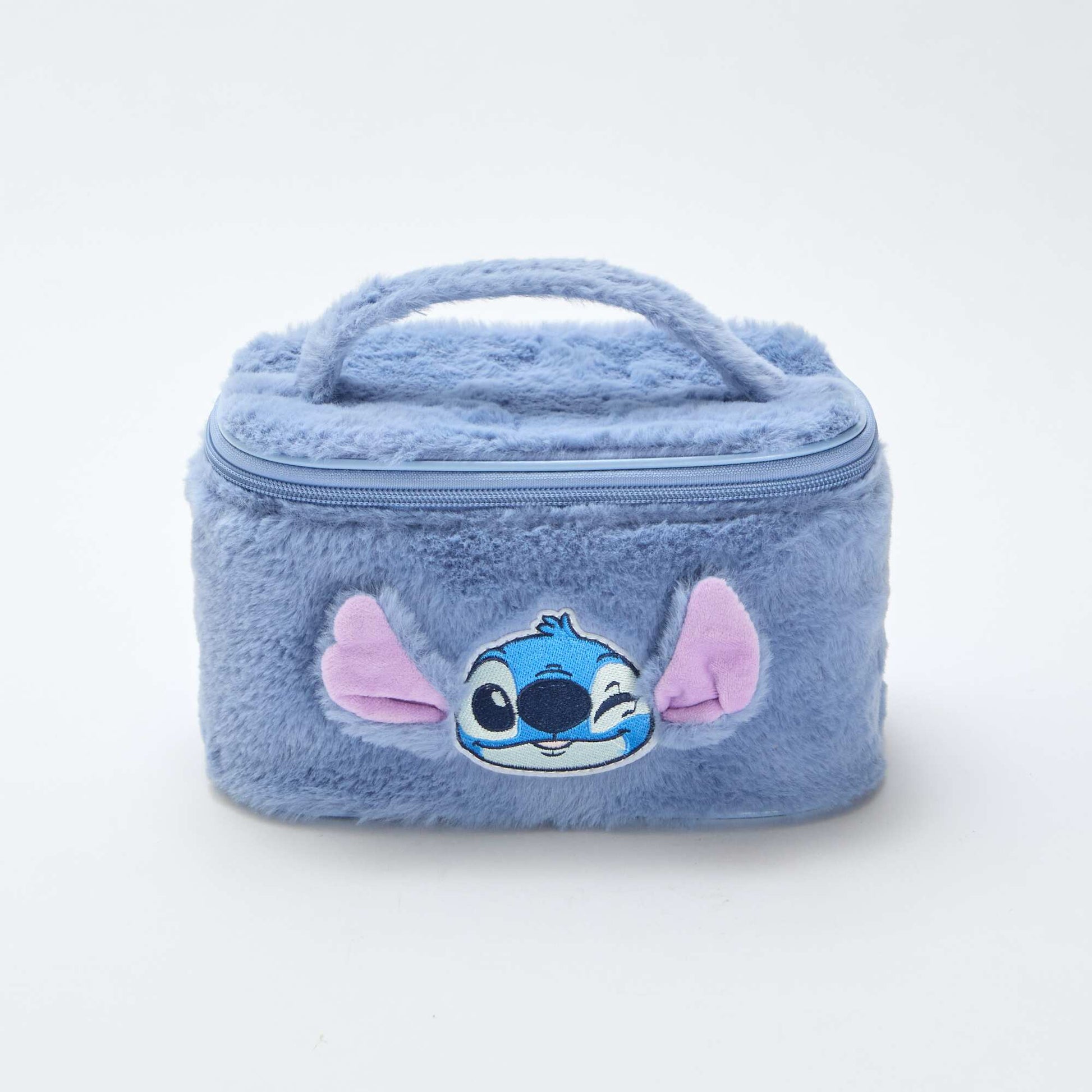 Vanity 'Stitch' en maille peluche BLEU