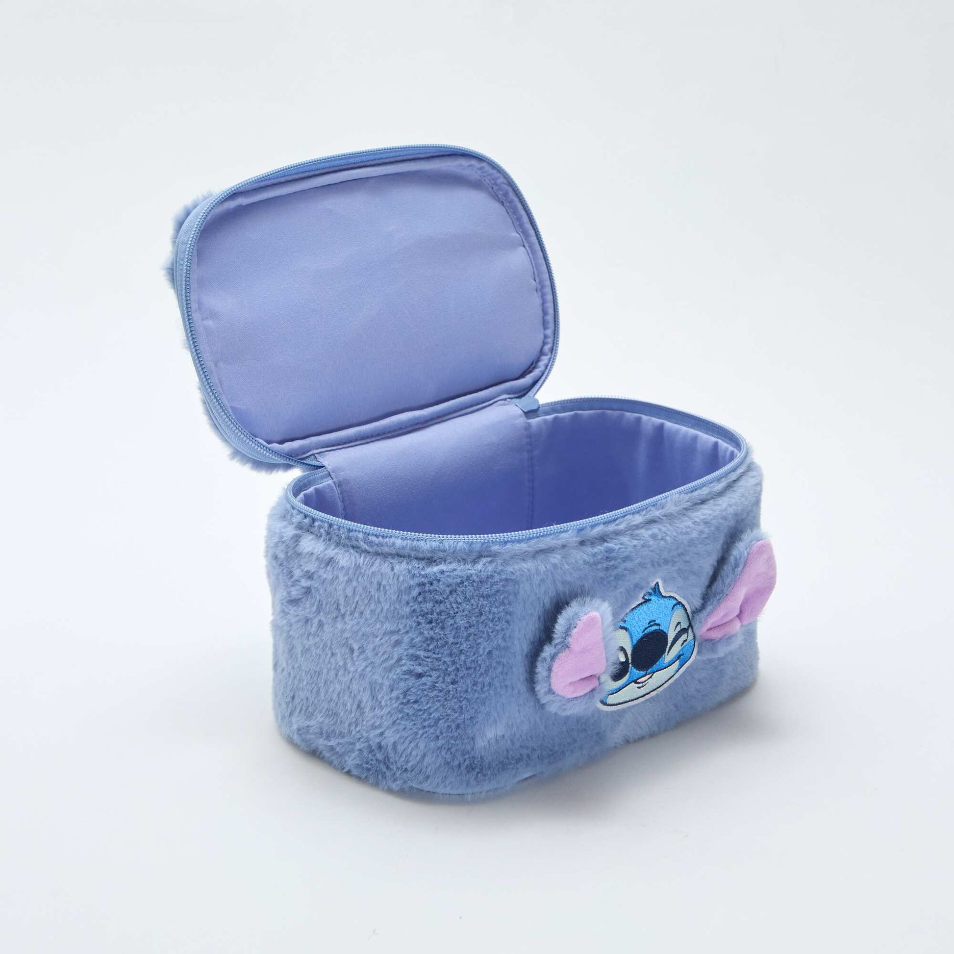 Vanity 'Stitch' en maille peluche BLEU