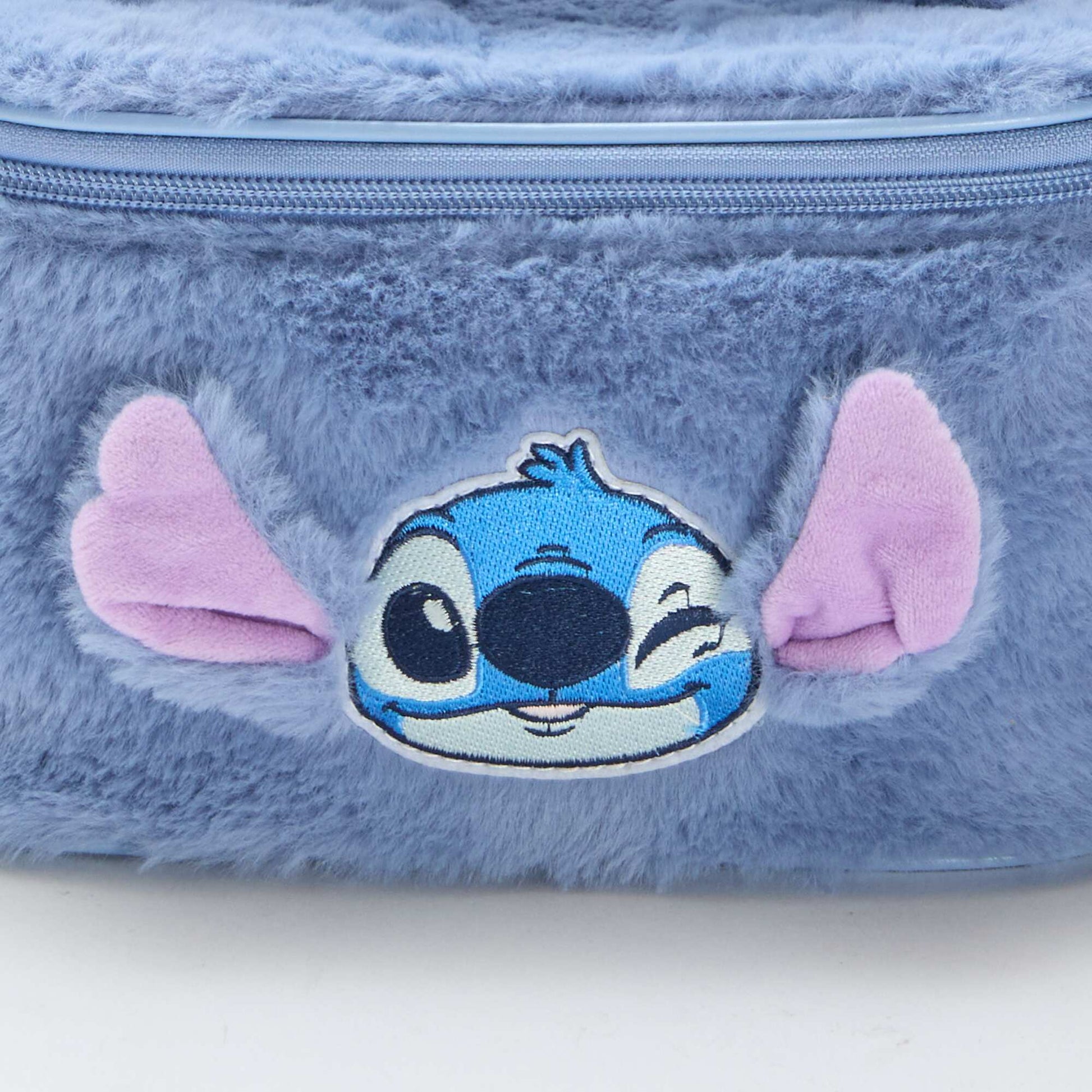 Vanity 'Stitch' en maille peluche BLEU