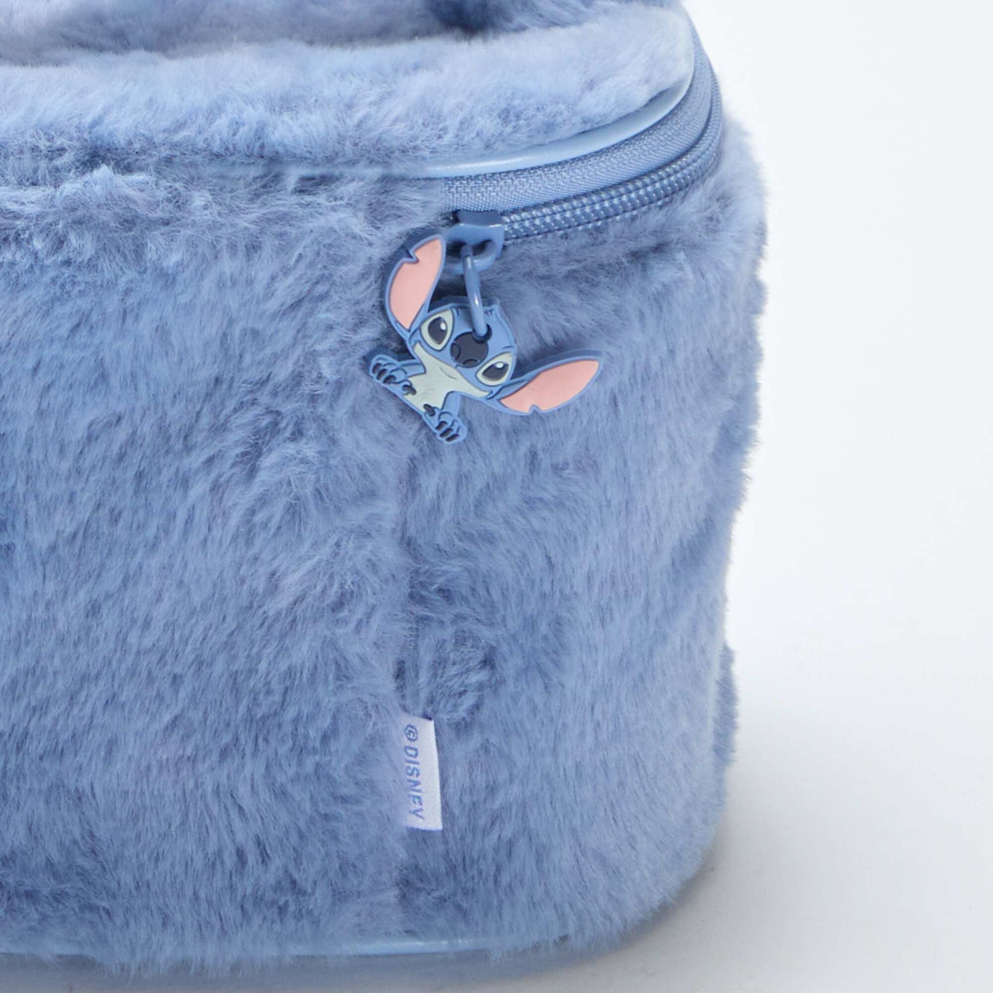 Vanity 'Stitch' en maille peluche BLEU
