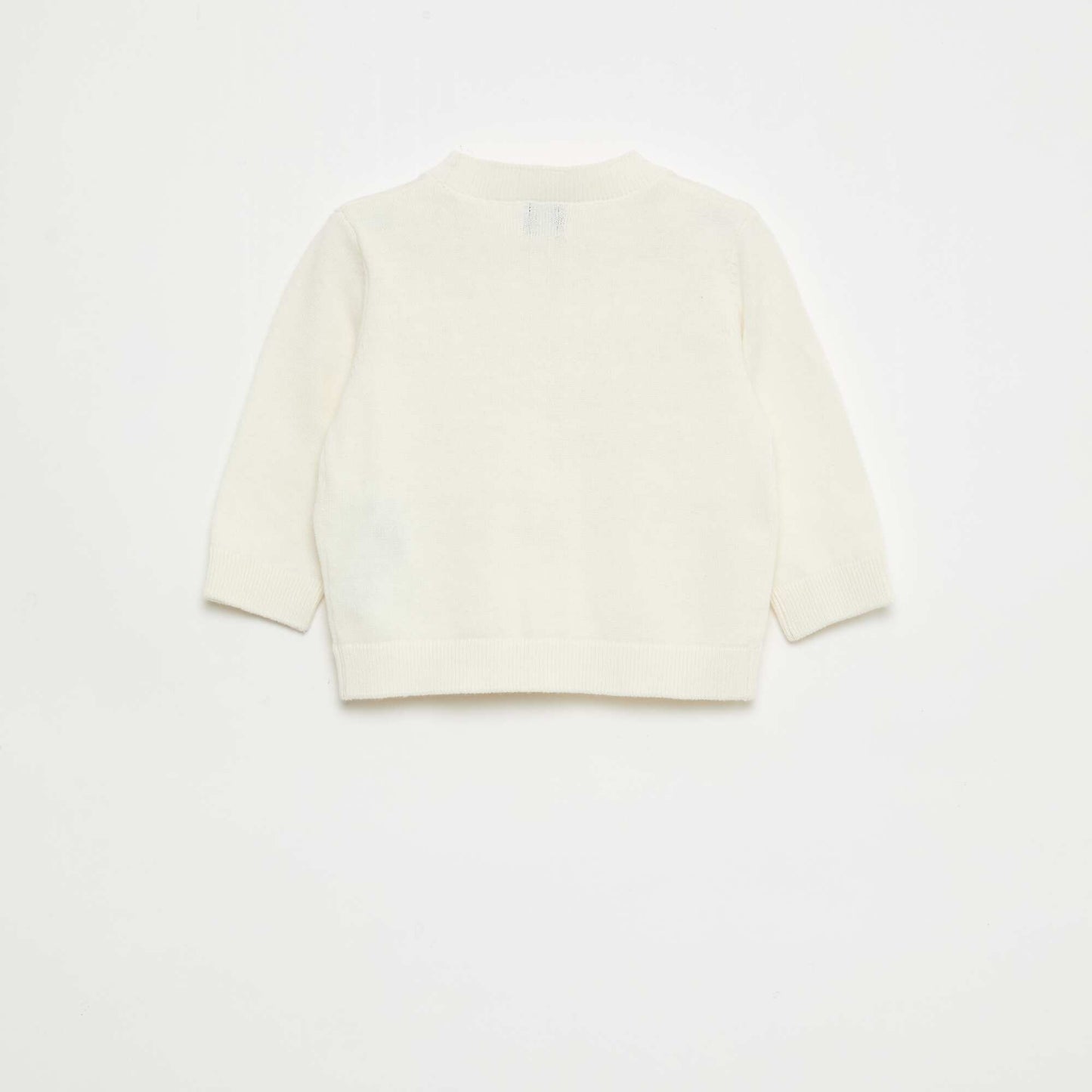 Gilet fine jauge col V BLANC