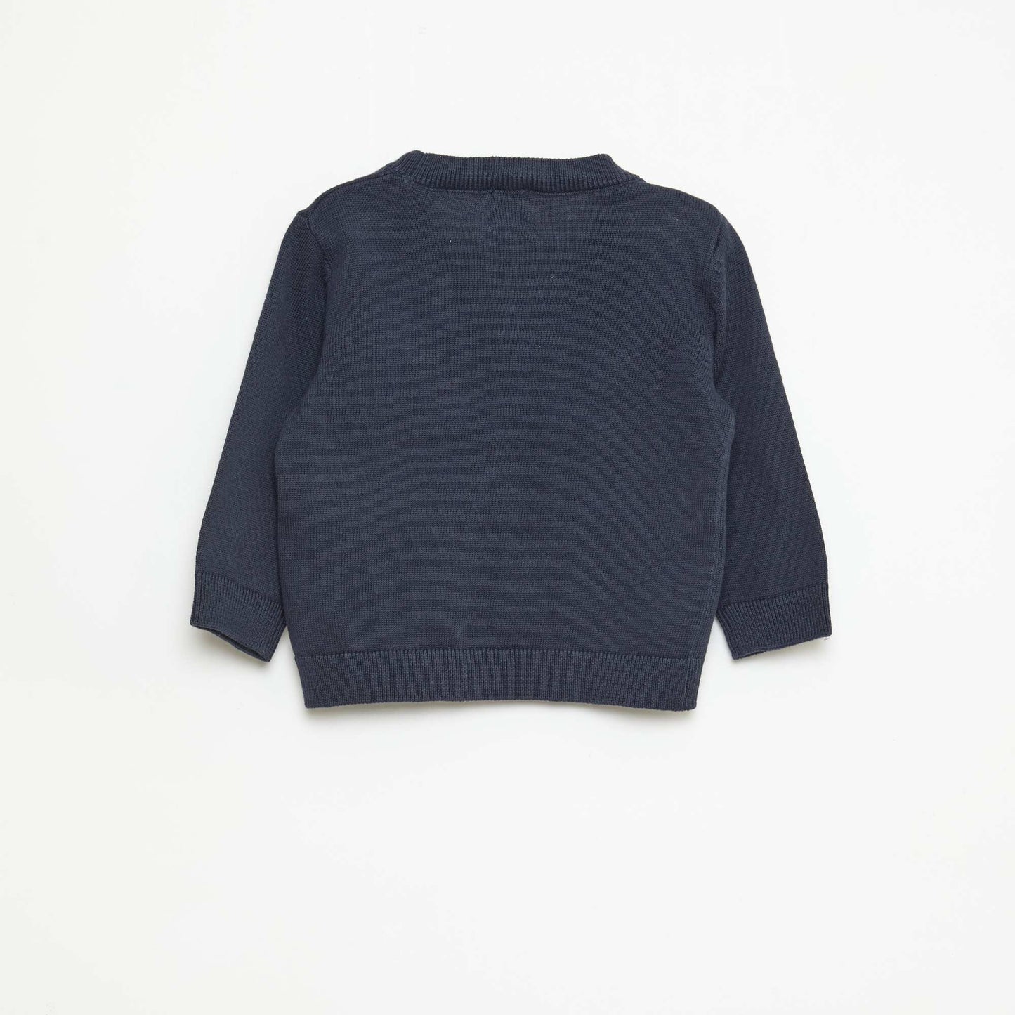 Gilet fine jauge col V BLEU