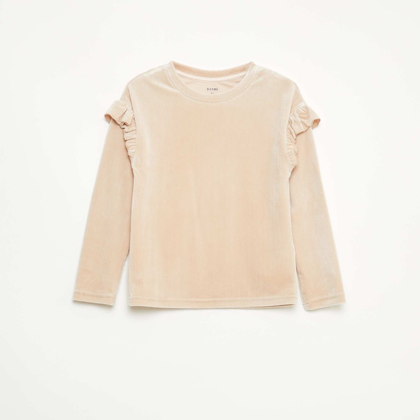 Ensemble t-shirt + pantalon en velours - 2 pièces BEIGE