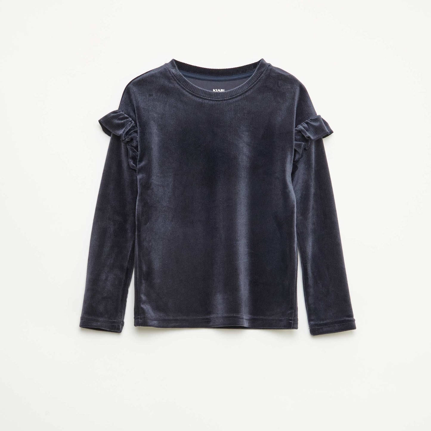Ensemble t-shirt + pantalon en velours - 2 pièces NOIR