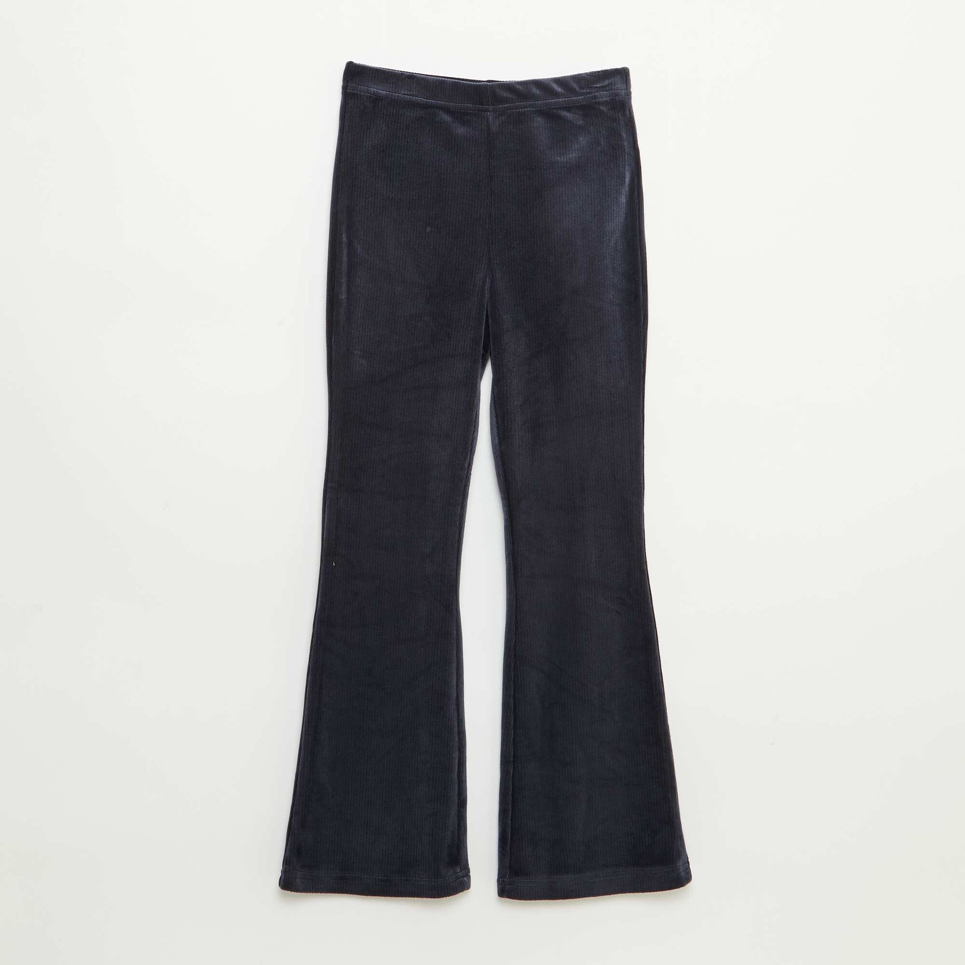 Ensemble t-shirt + pantalon en velours - 2 pièces NOIR