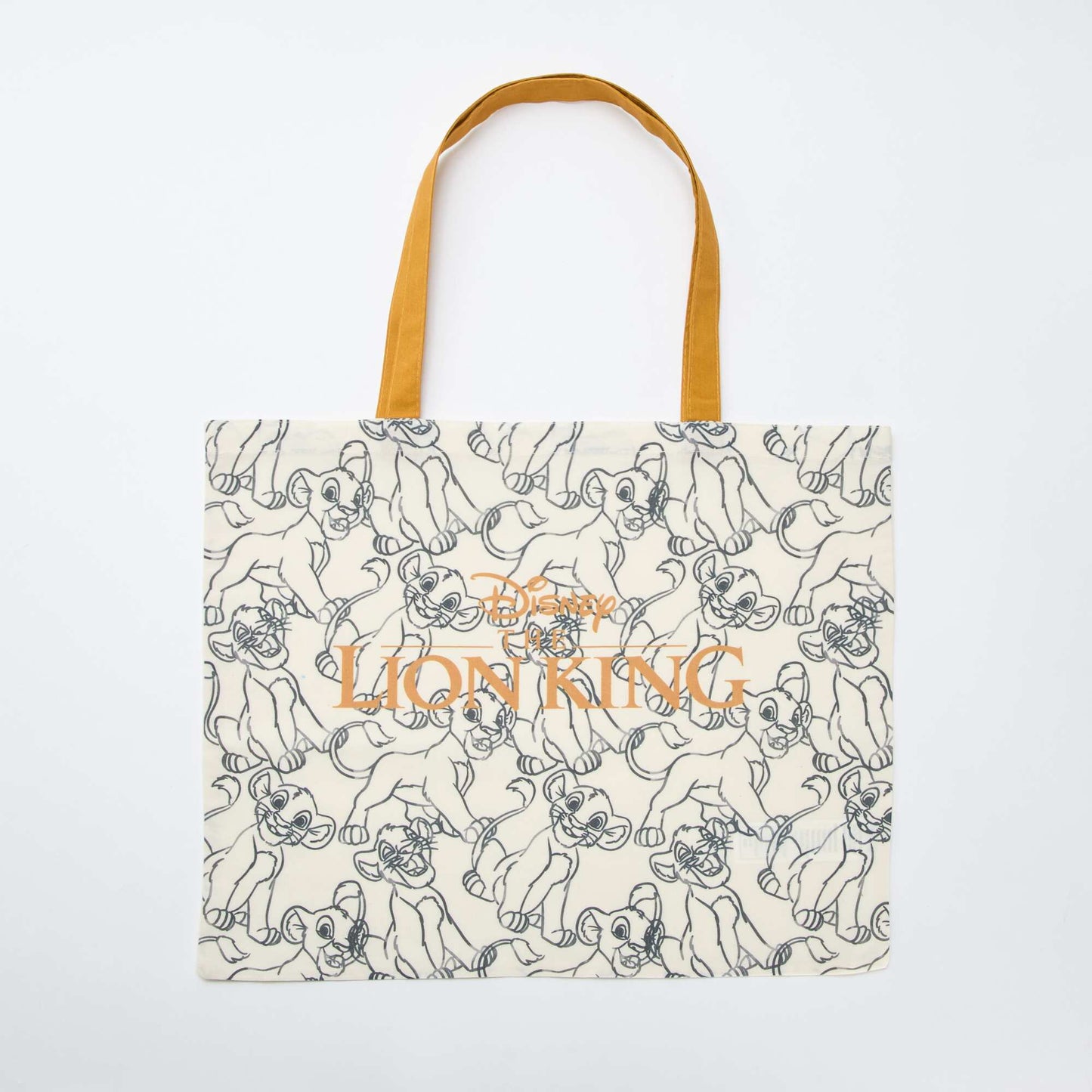 Tote bag XL en tissu 'Simba' BEIGE