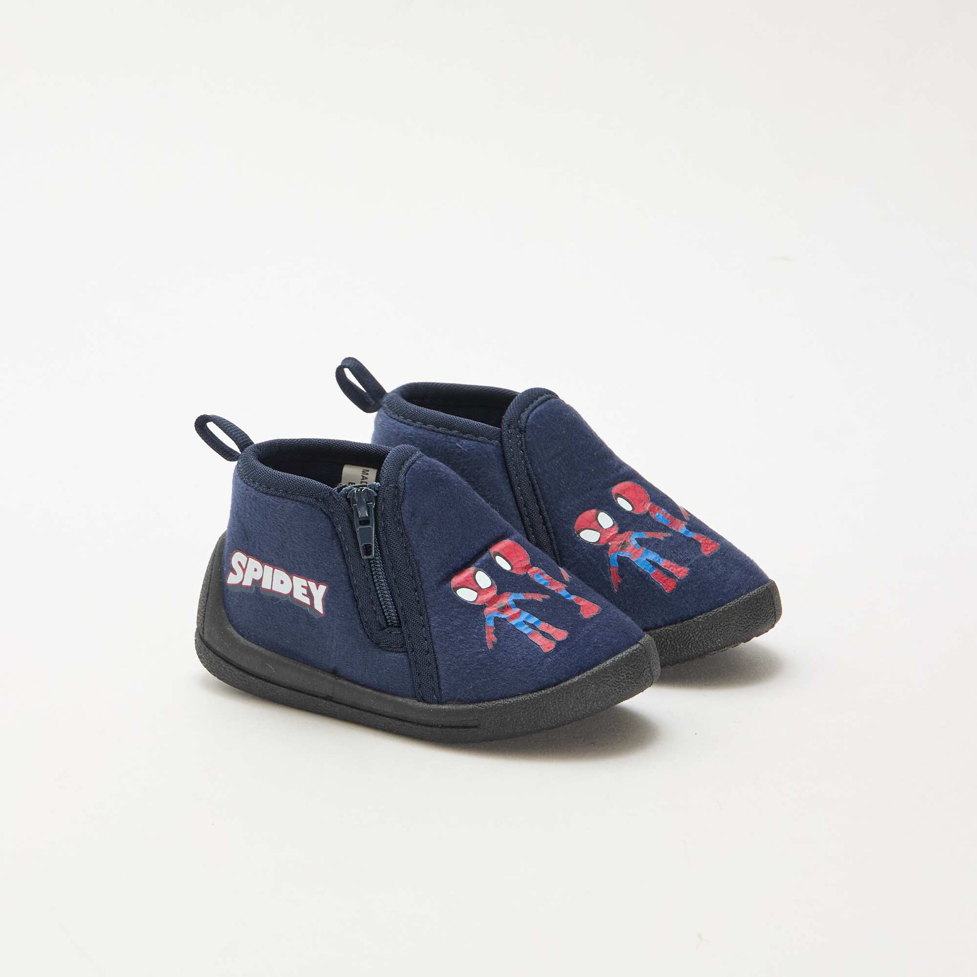 Chaussons zippés 'Spidey' ROUGE/BLEU