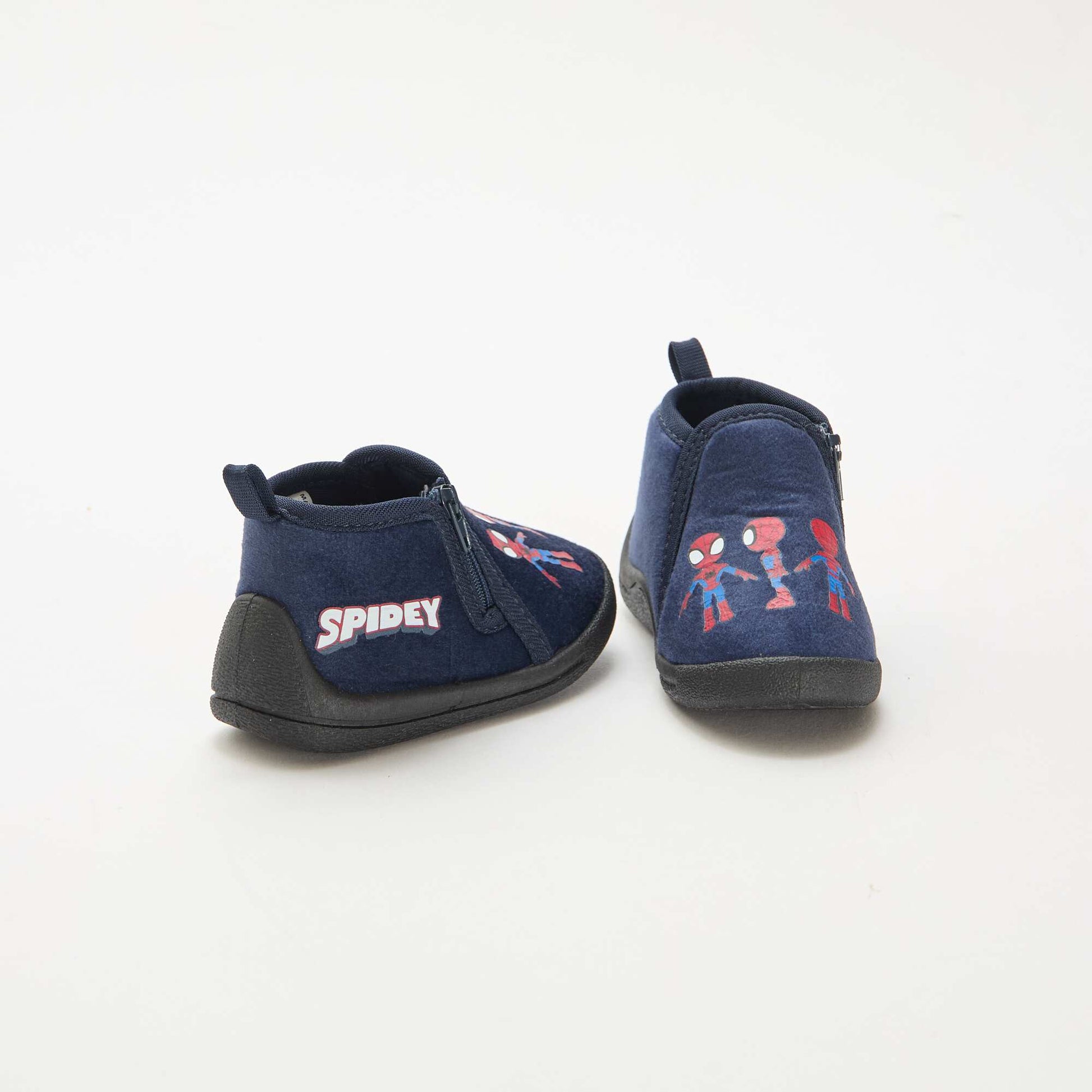 Chaussons zippés 'Spidey' ROUGE/BLEU