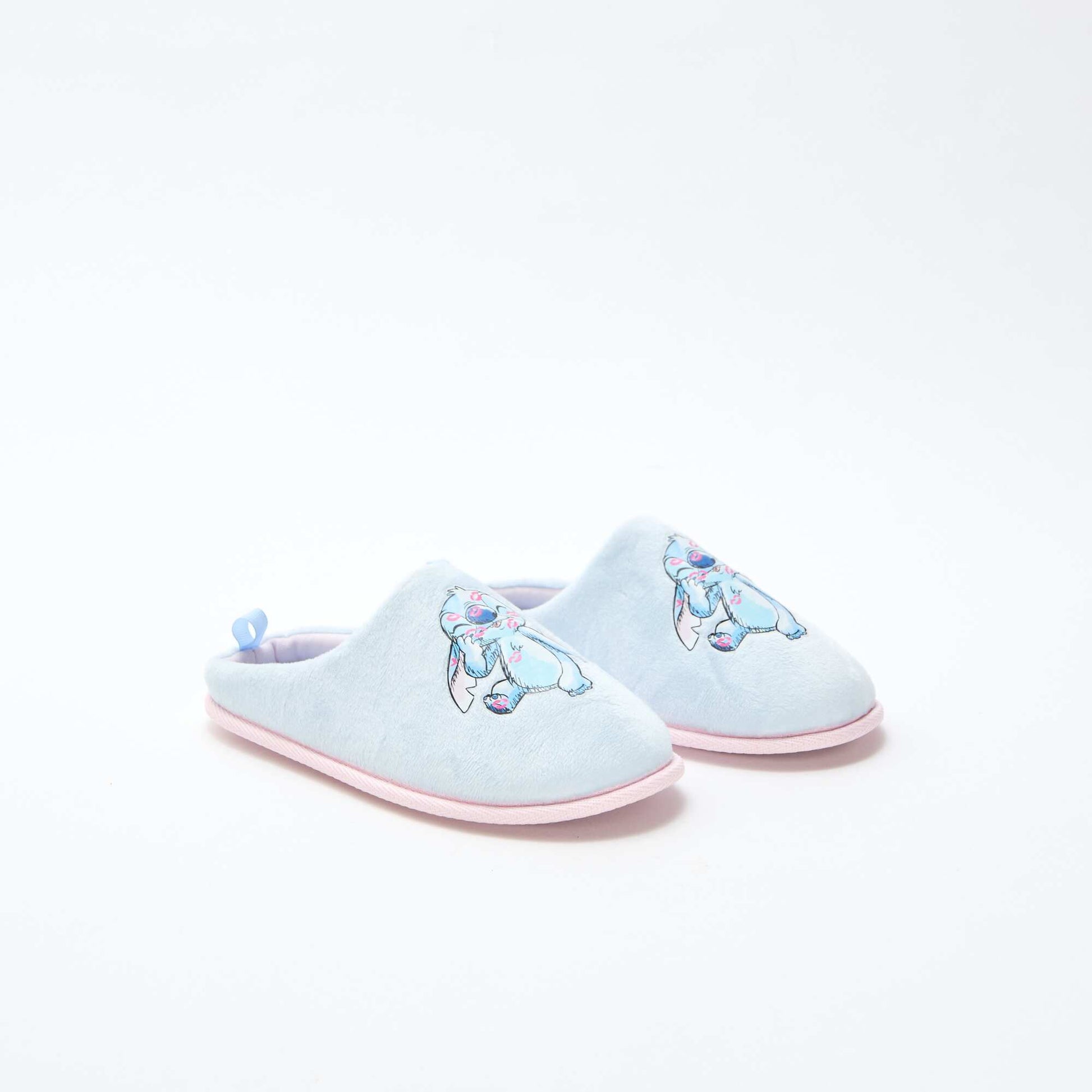 Chaussons mules 'Stitch' BLEU
