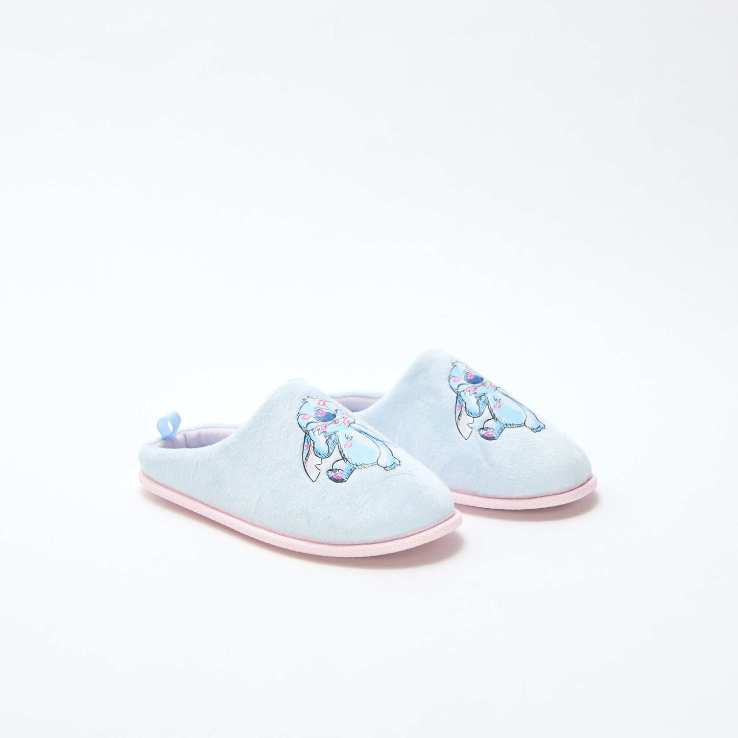 Chaussons mules 'Stitch' BLEU