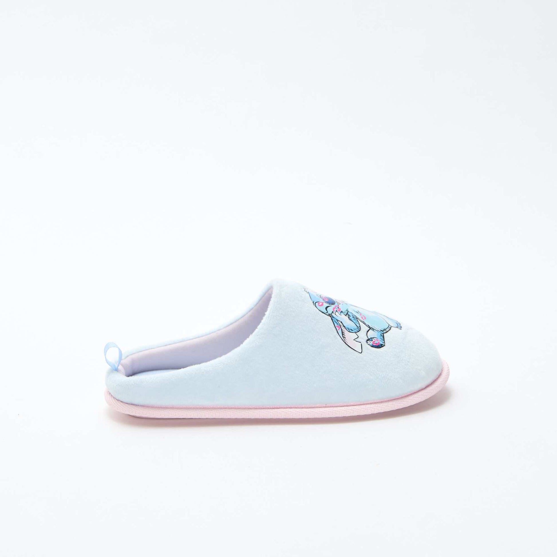 Chaussons mules 'Stitch' BLEU