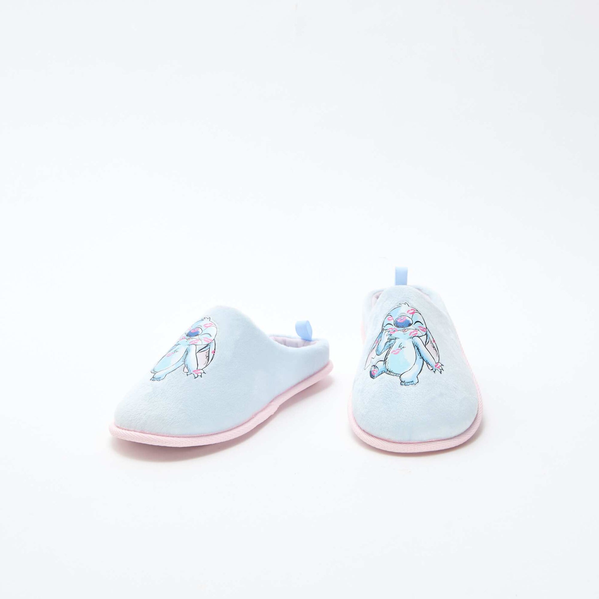 Chaussons mules 'Stitch' BLEU