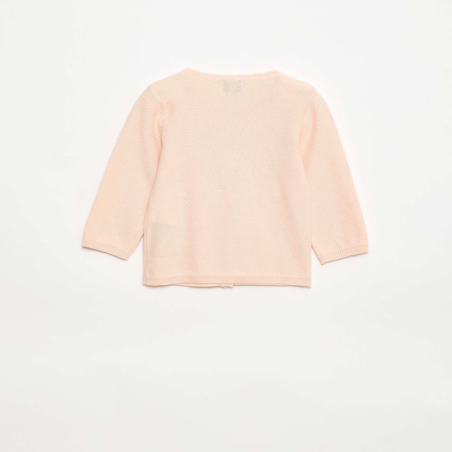 Gilet en maille fine jauge uni ROSE