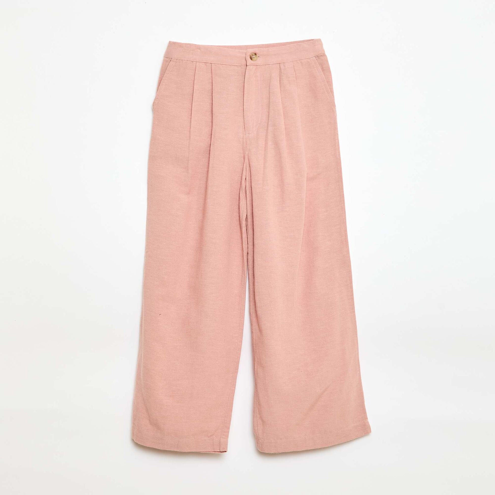 Pantalon large en lin mélangé ROSE