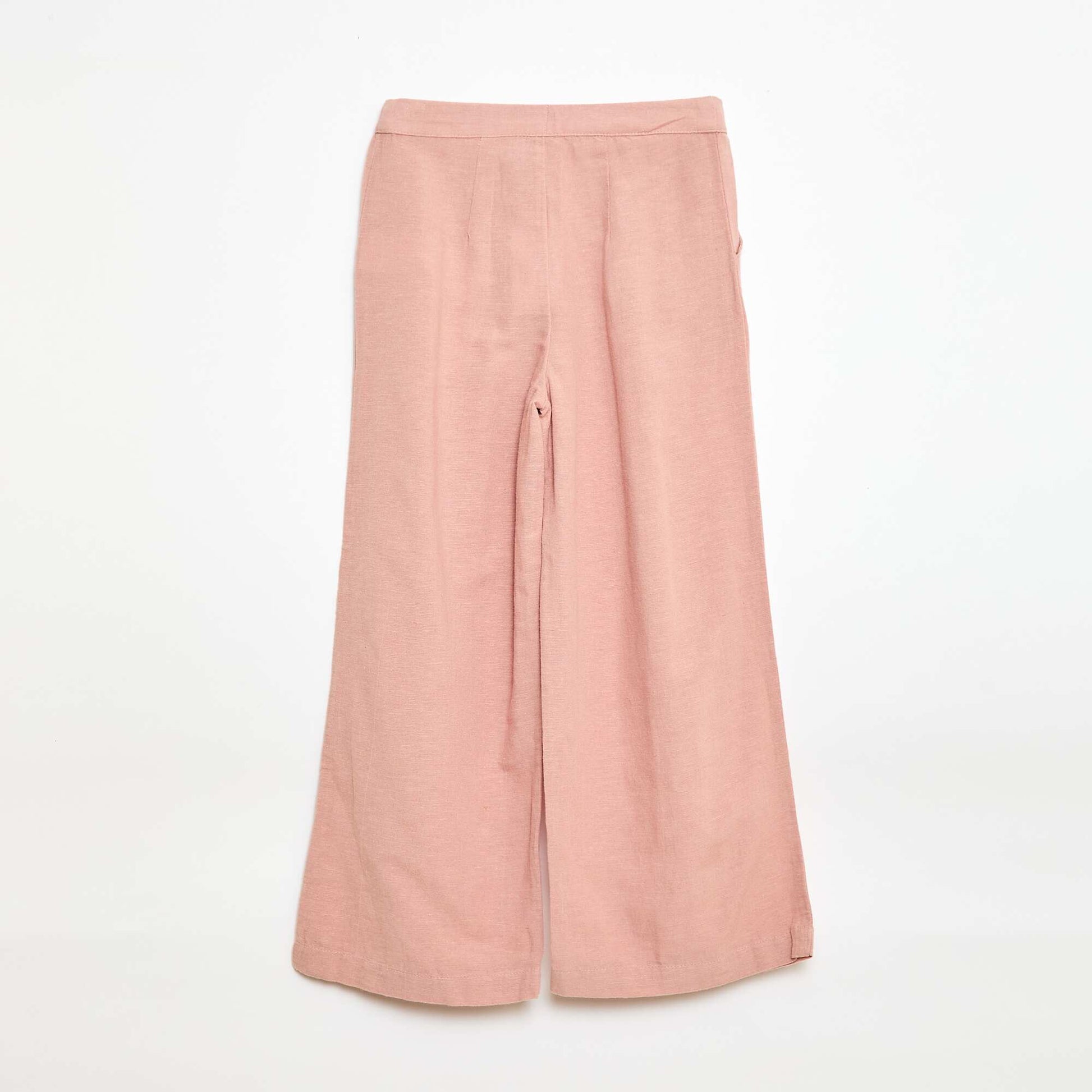 Pantalon large en lin mélangé ROSE