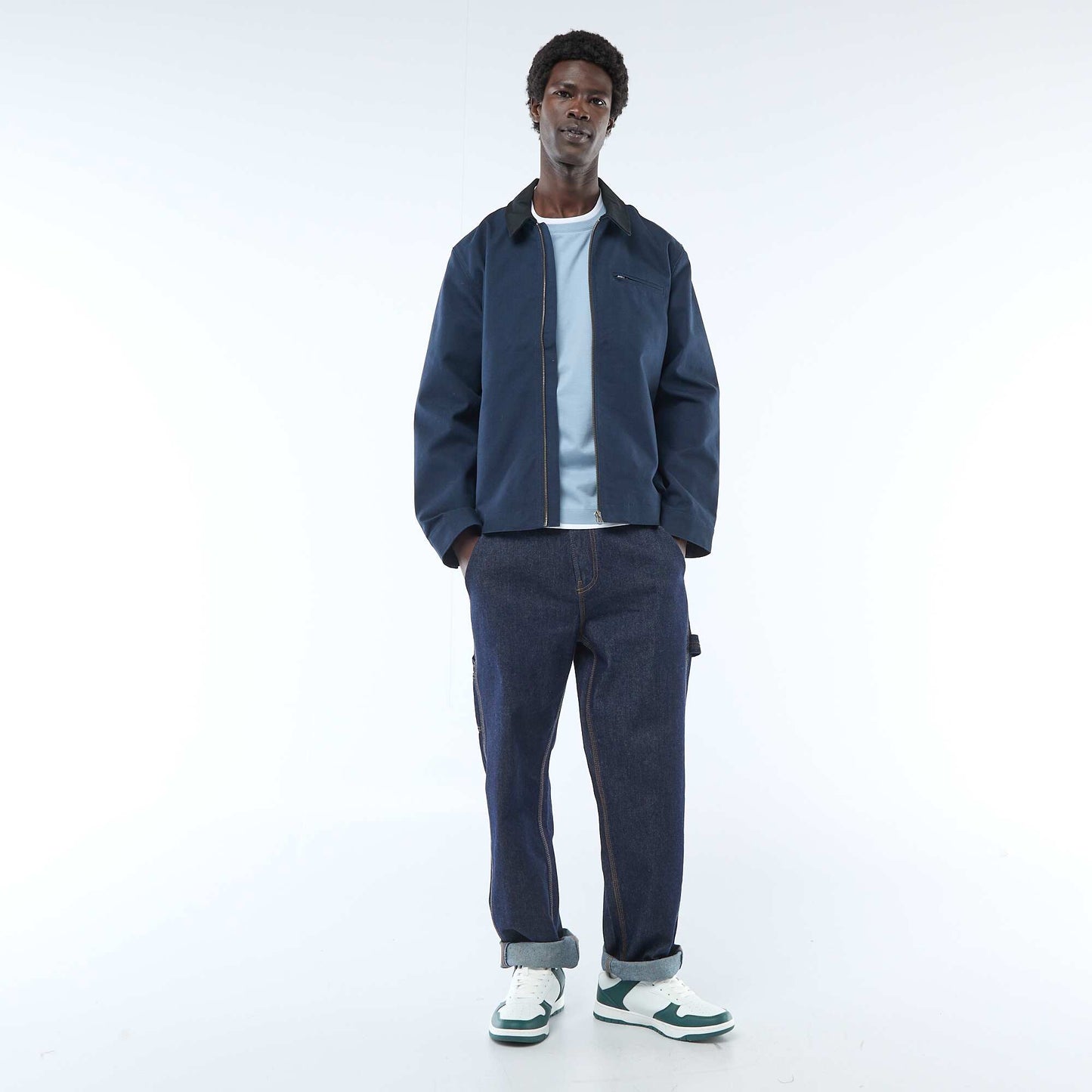 Blouson style workwear BLEU