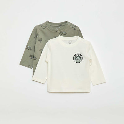 Lot de 2 t-shirts à manches courtes KAKI