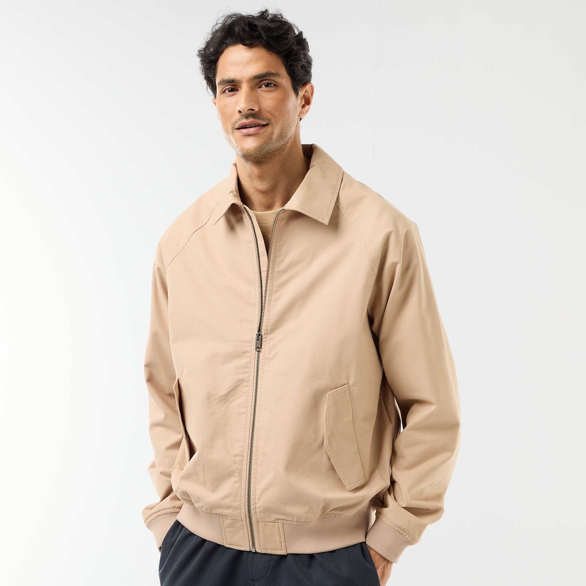 Blouson en twill BEIGE