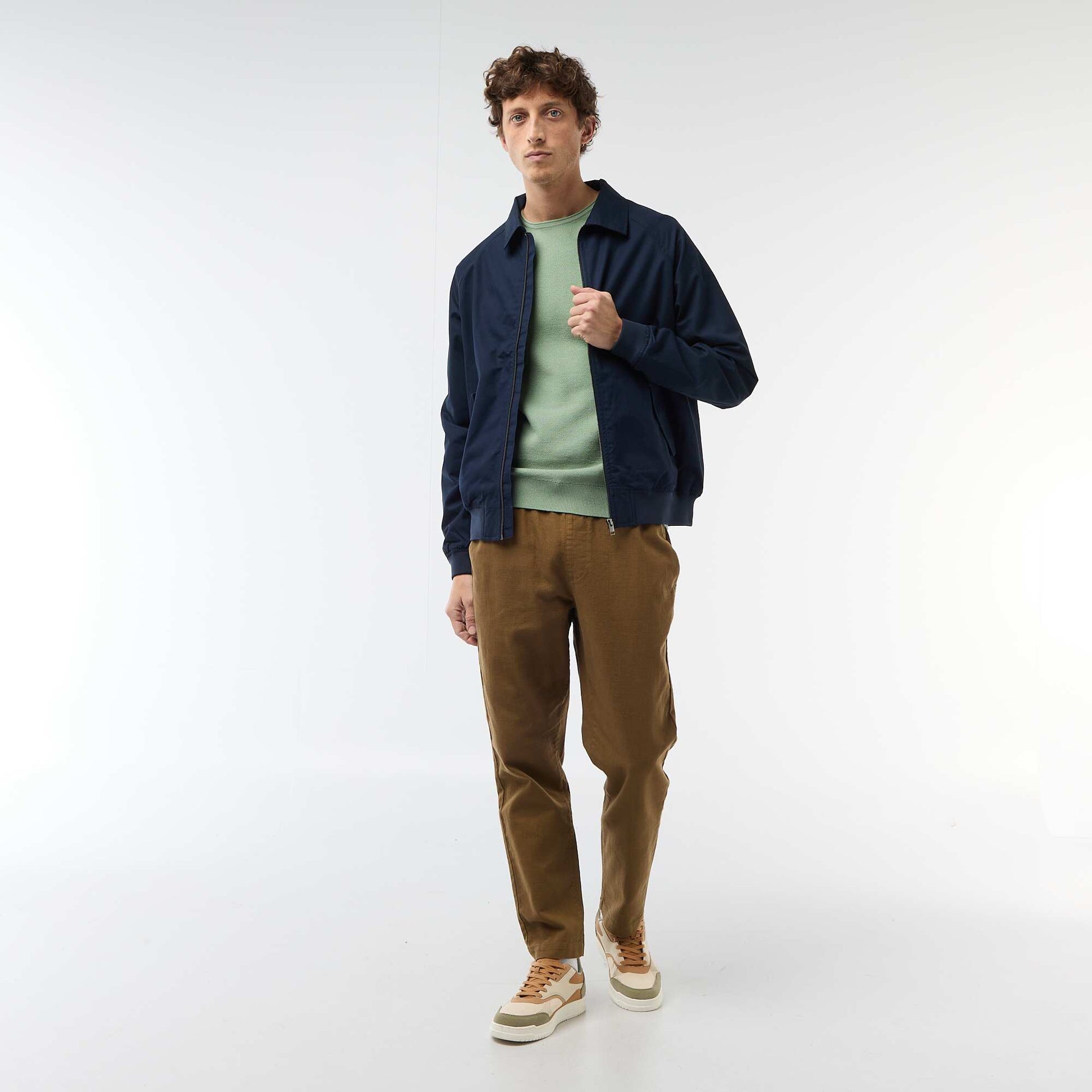 Blouson en twill BLEU