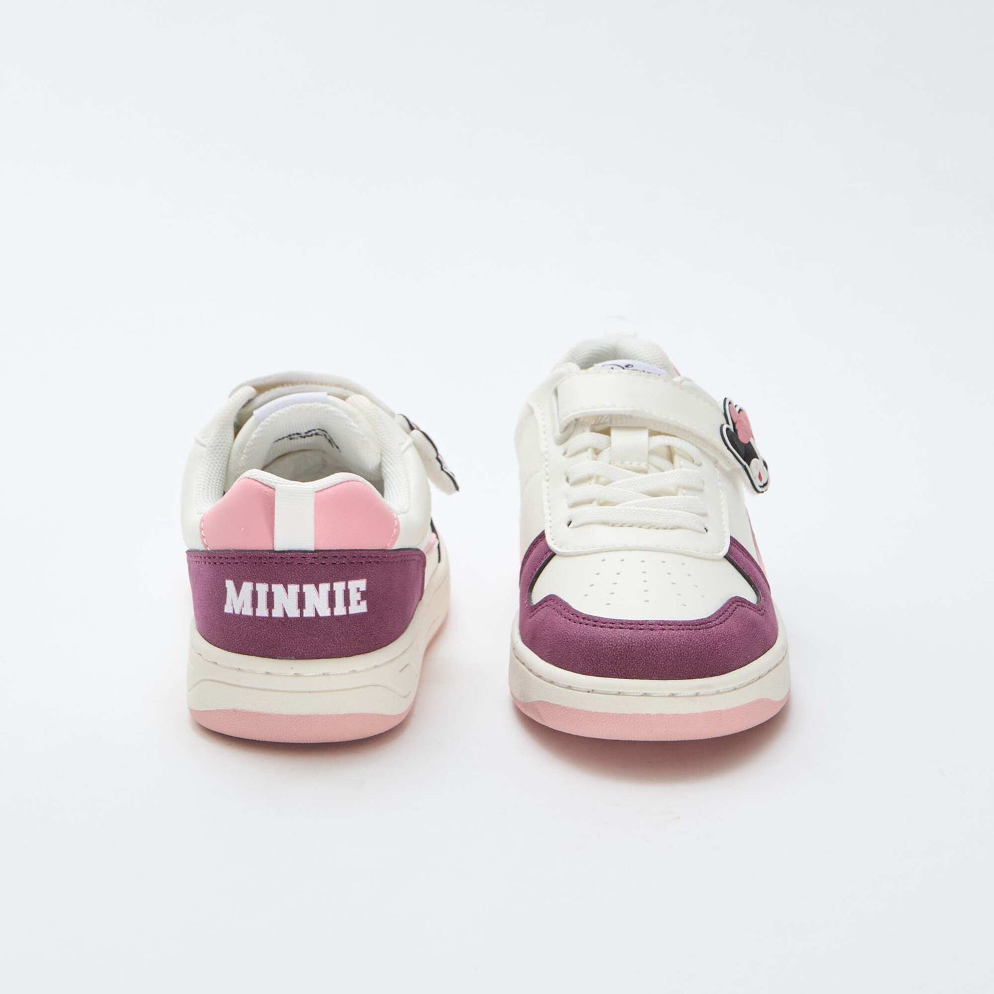 Baskets à scratchs et lacets 'Minnie' 'Disney' BLANC