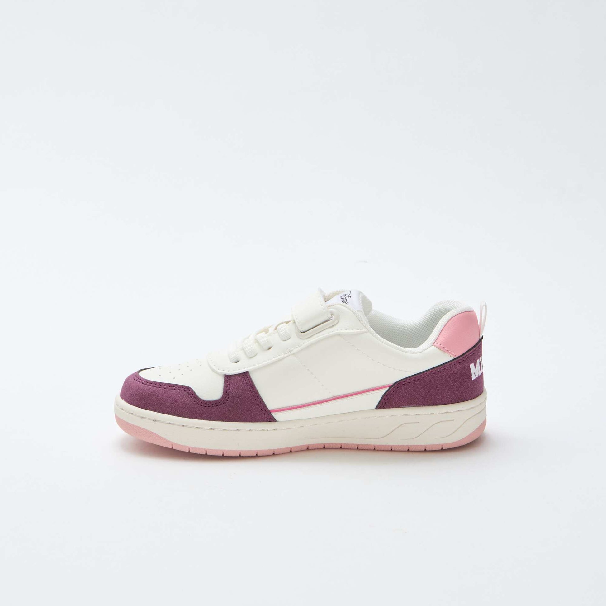 Baskets à scratchs et lacets 'Minnie' 'Disney' BLANC