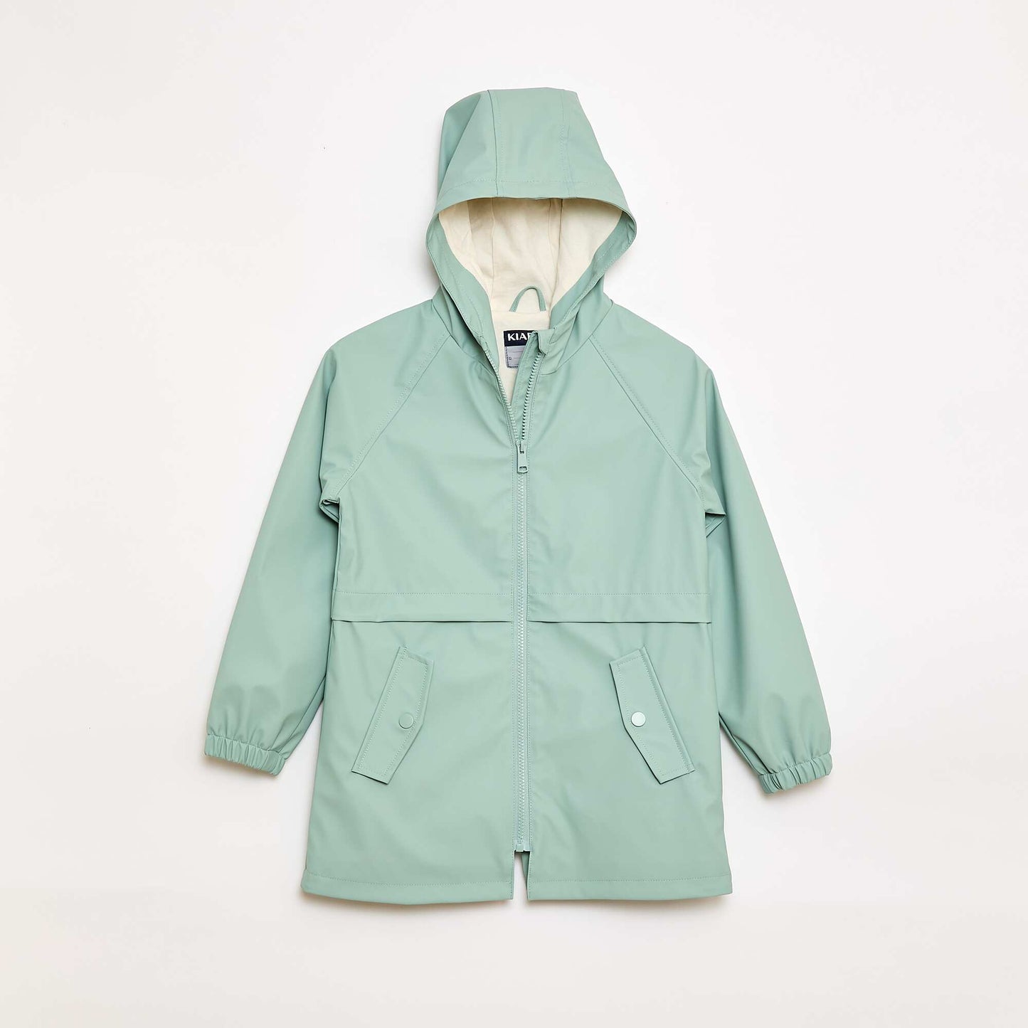 Parka à capuche en caoutchouc VERT