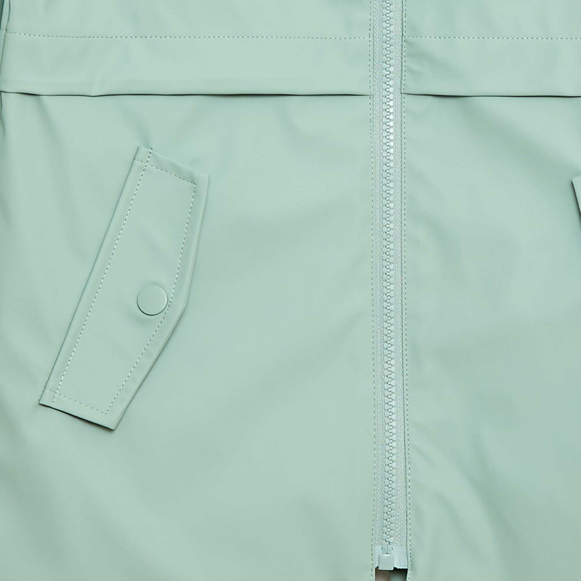 Parka à capuche en caoutchouc VERT