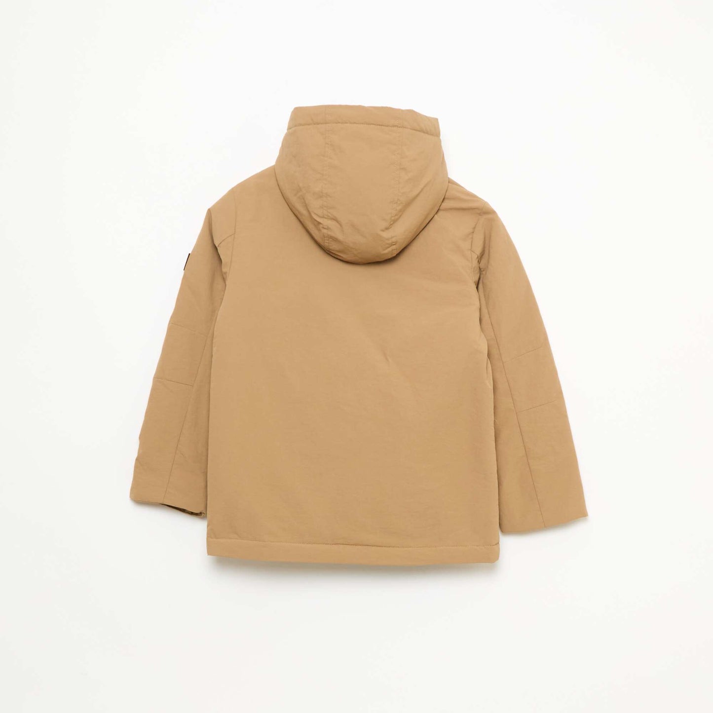 Parka légère à capuche avec 2 poches soufflées à rabat BEIGE
