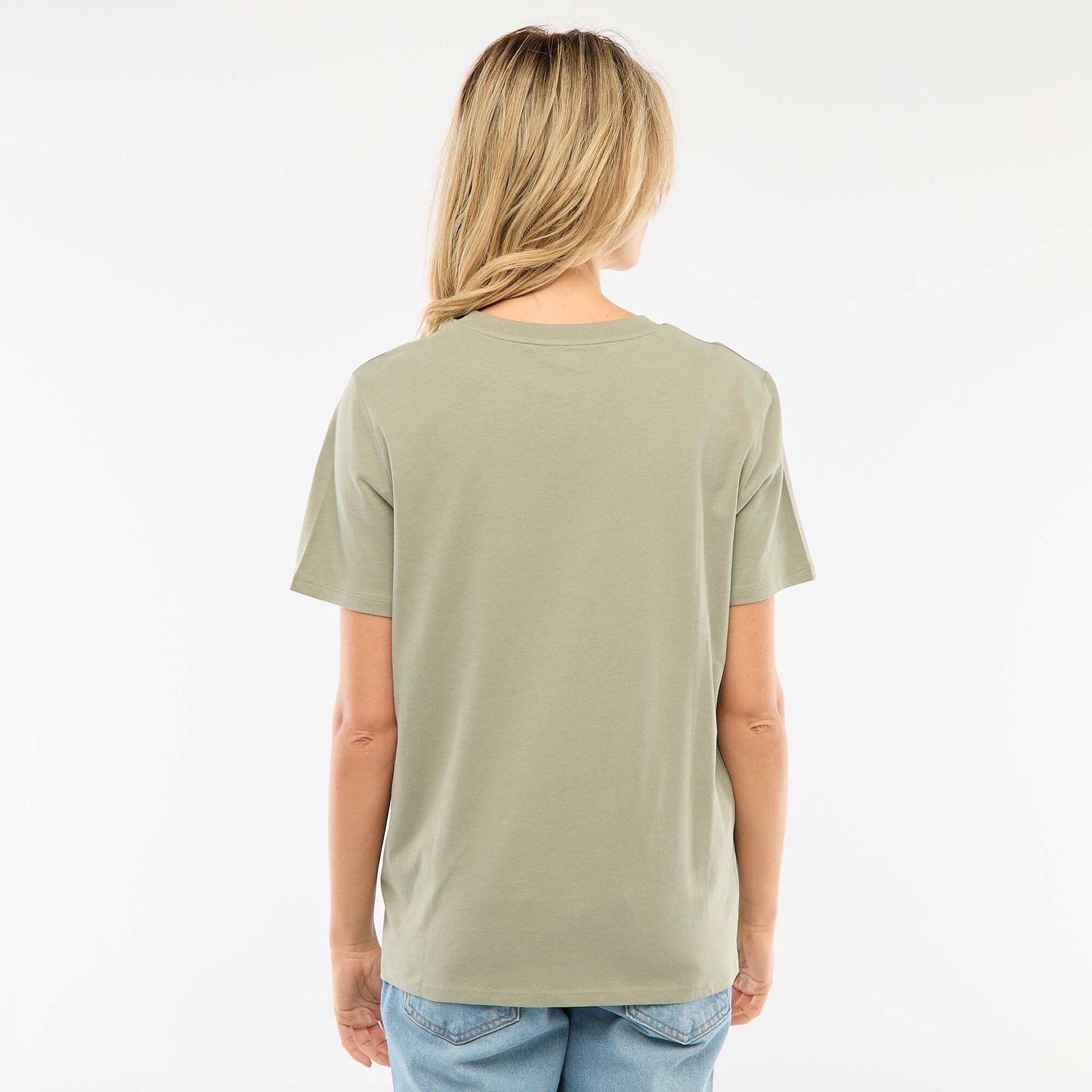 Tee-shirt d'allaitement imprimé à manches courtes KAKI
