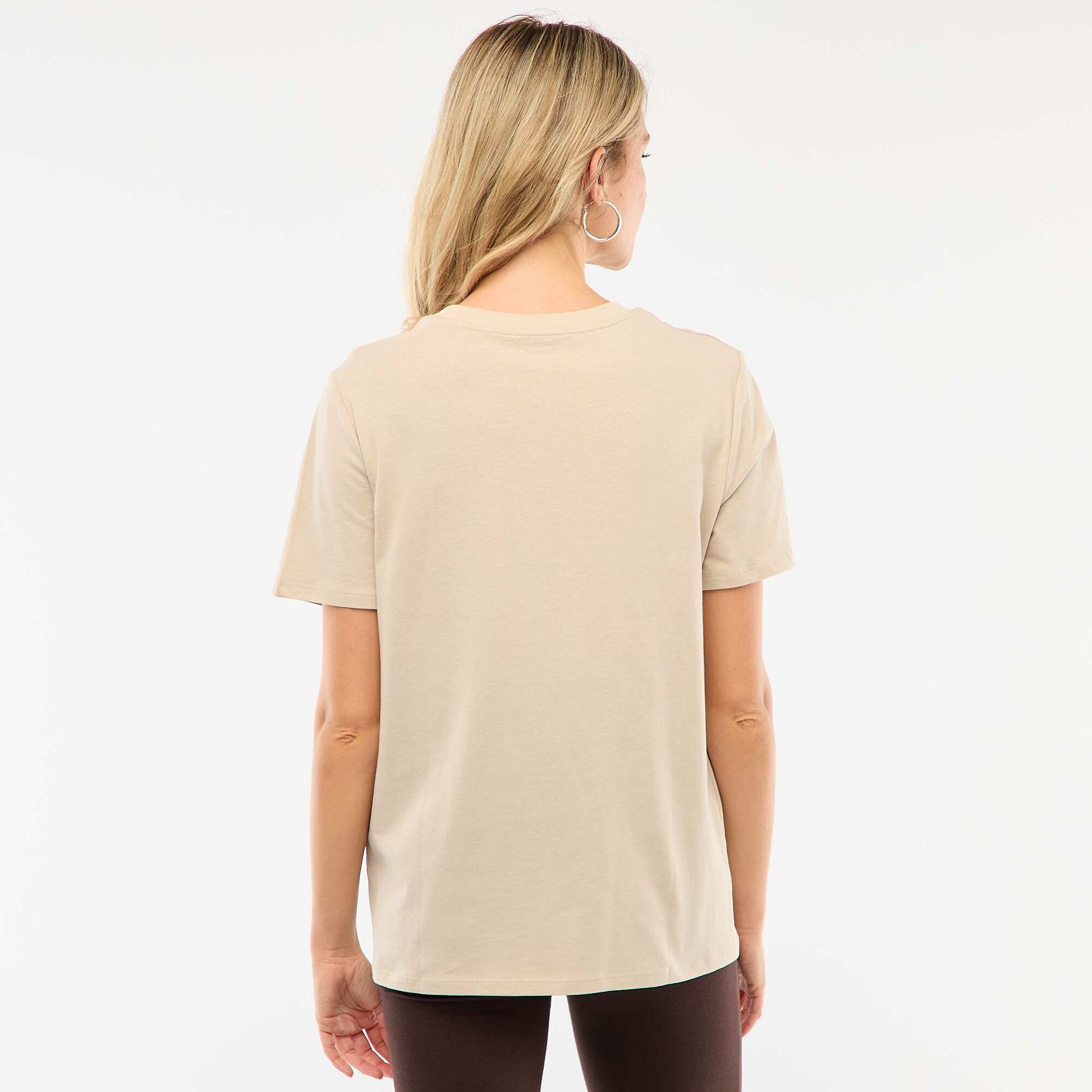 Tee-shirt basique d'allaitement manches courtes GRIS LUNE