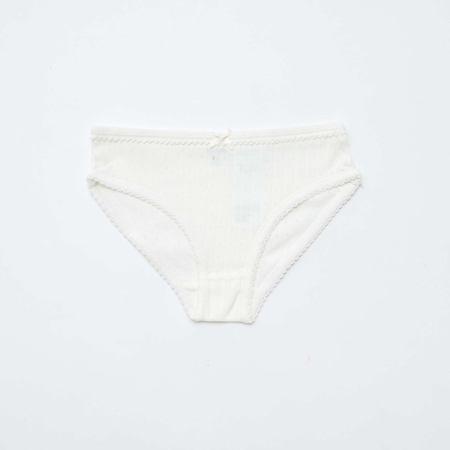 Lot de 3 culottes en maille pointelle BLANC