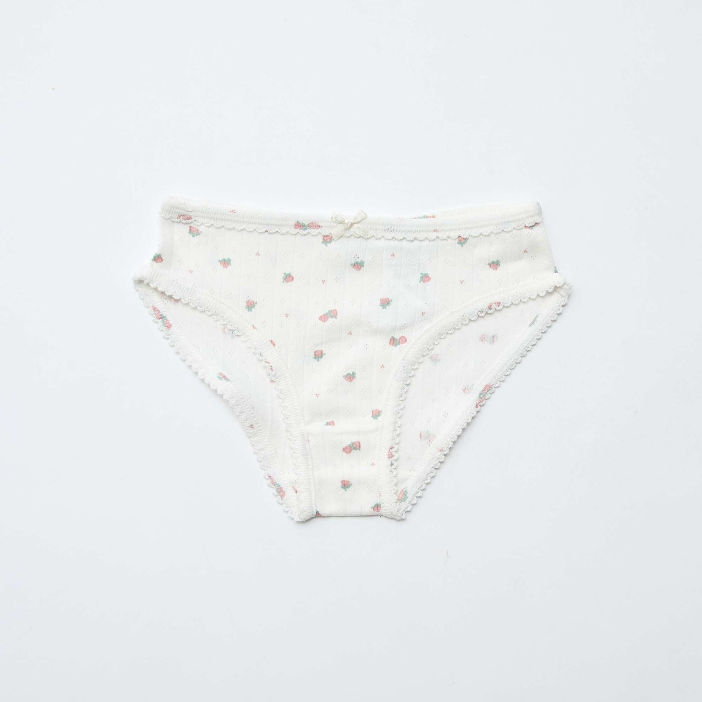 Lot de 3 culottes en maille pointelle BLANC