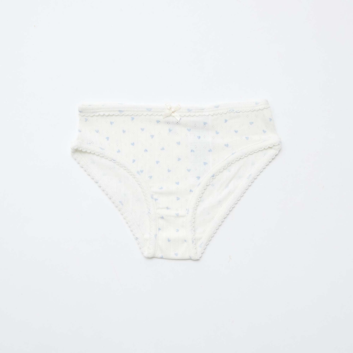 Lot de 3 culottes en maille pointelle BLANC