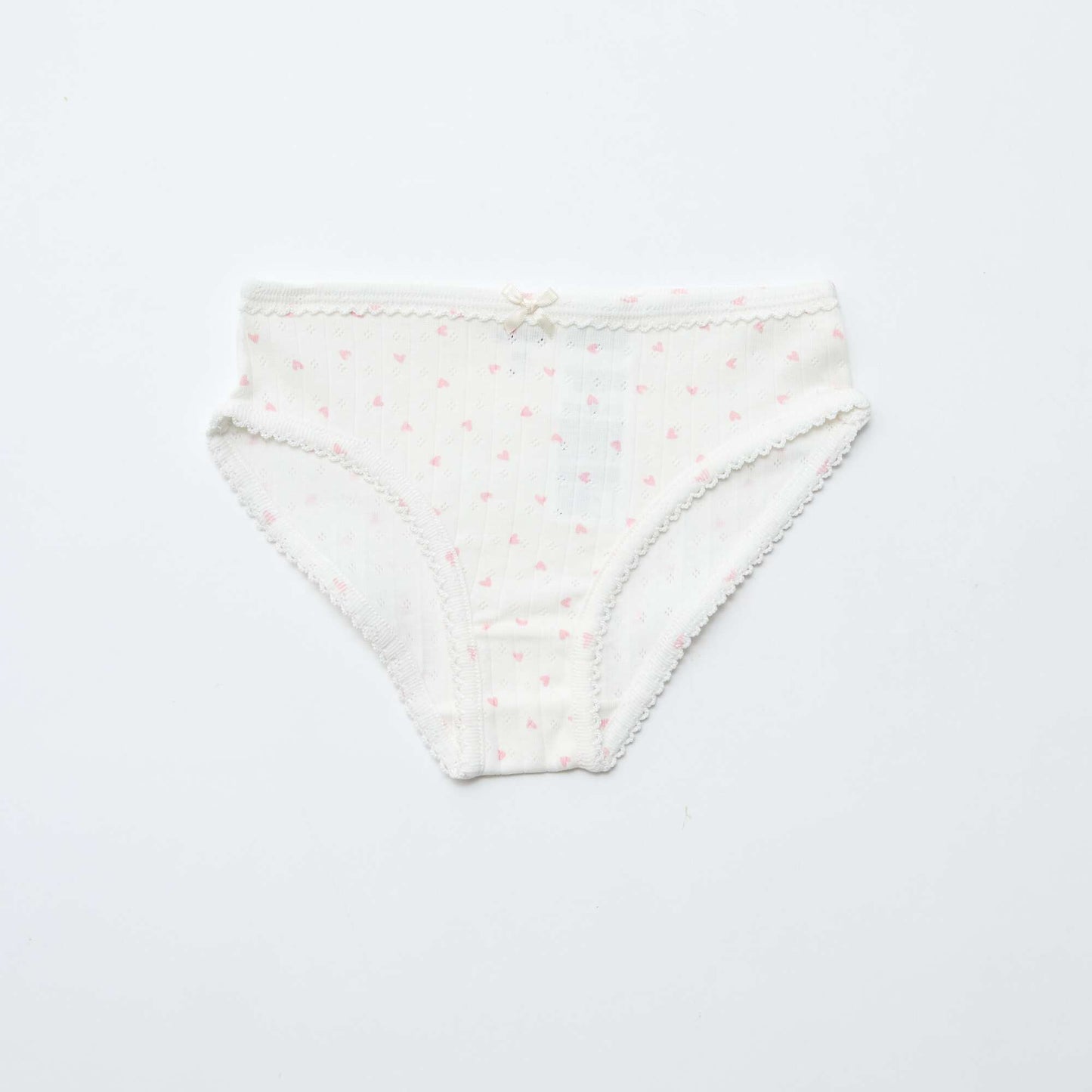 Lot de 3 culottes en maille pointelle BLANC