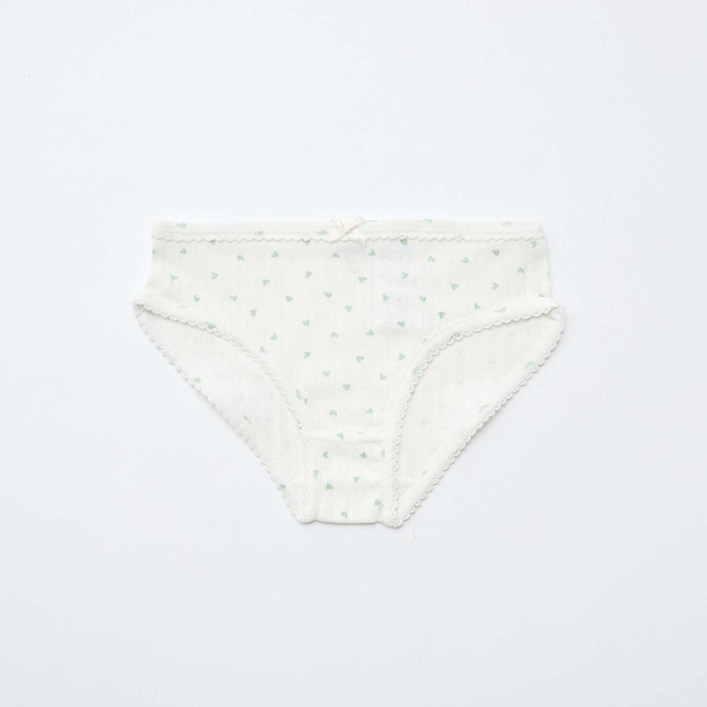 Lot de 3 culottes en maille pointelle BLANC