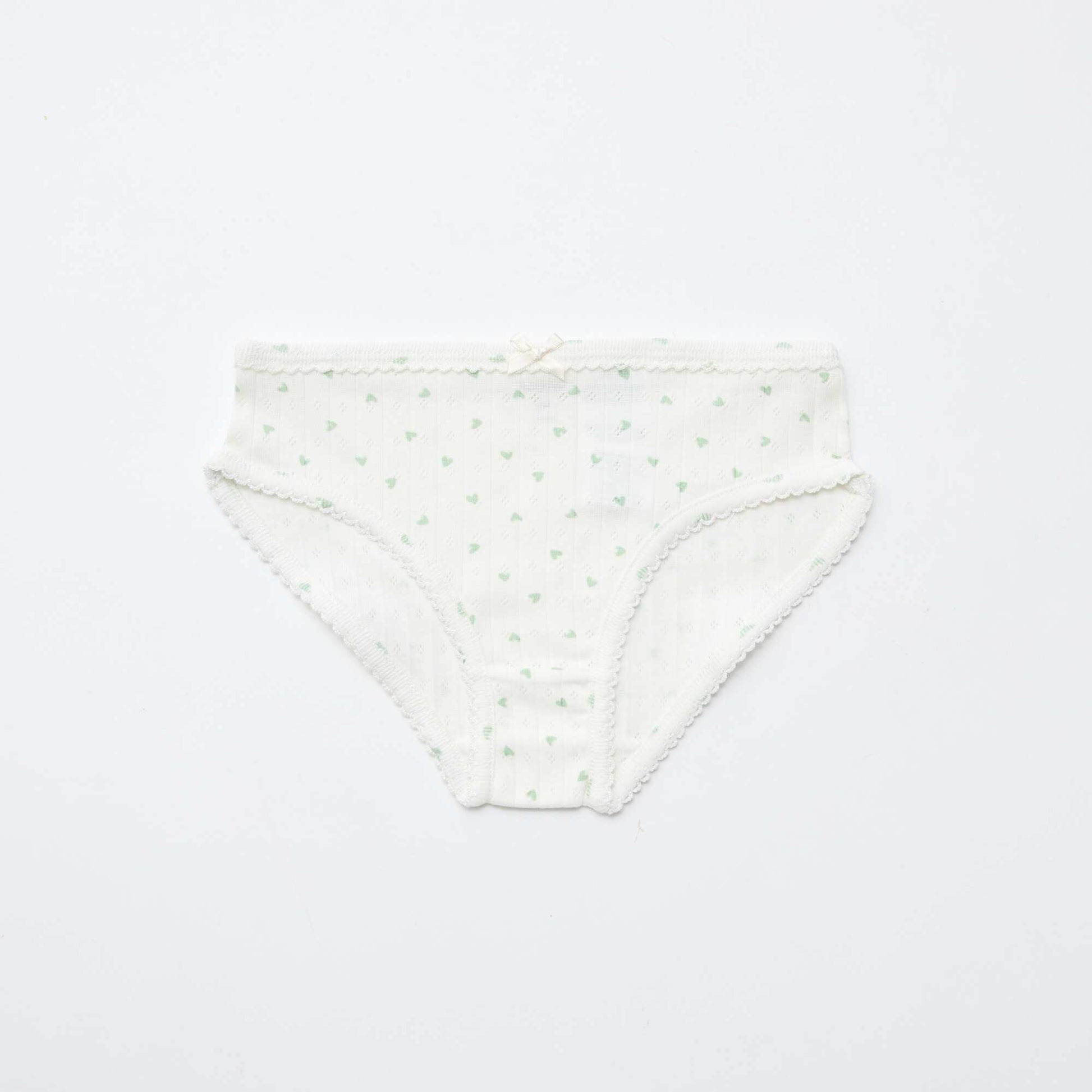 Lot de 3 culottes en maille pointelle BLANC