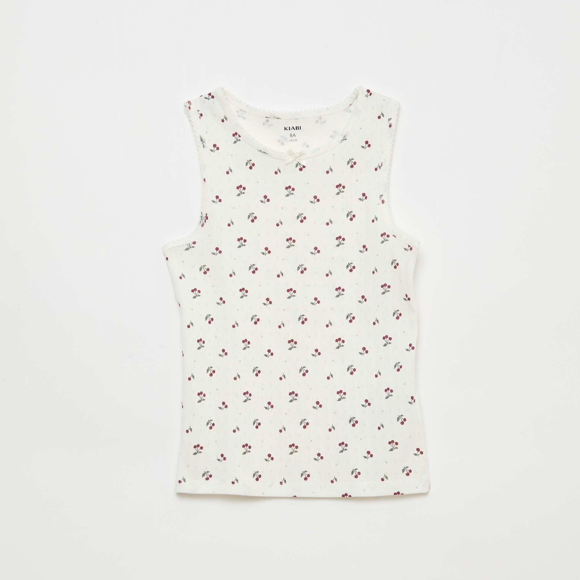 Lot de 3 débardeurs en maille pointelle ROSE