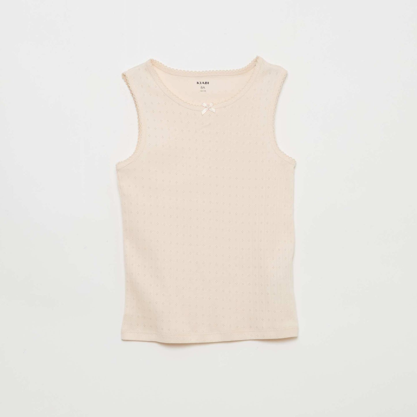 Lot de 3 débardeurs en maille pointelle ROSE