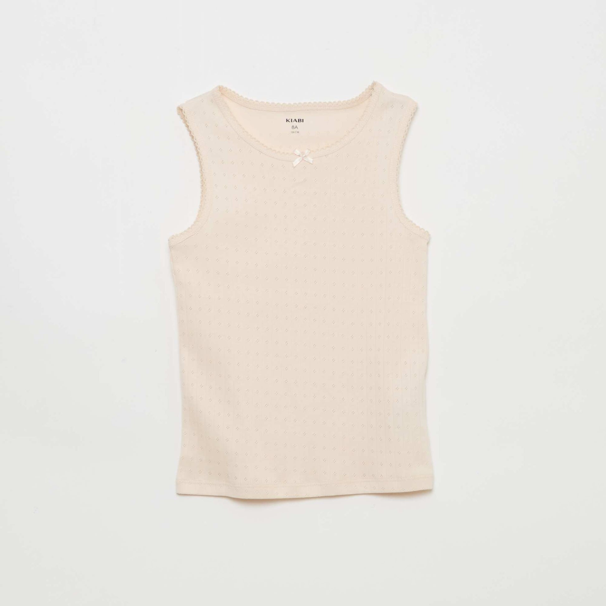 Lot de 3 débardeurs en maille pointelle ROSE