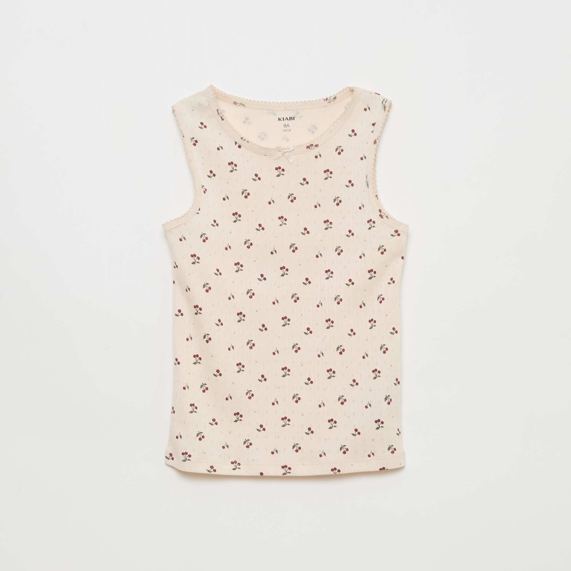 Lot de 3 débardeurs en maille pointelle ROSE