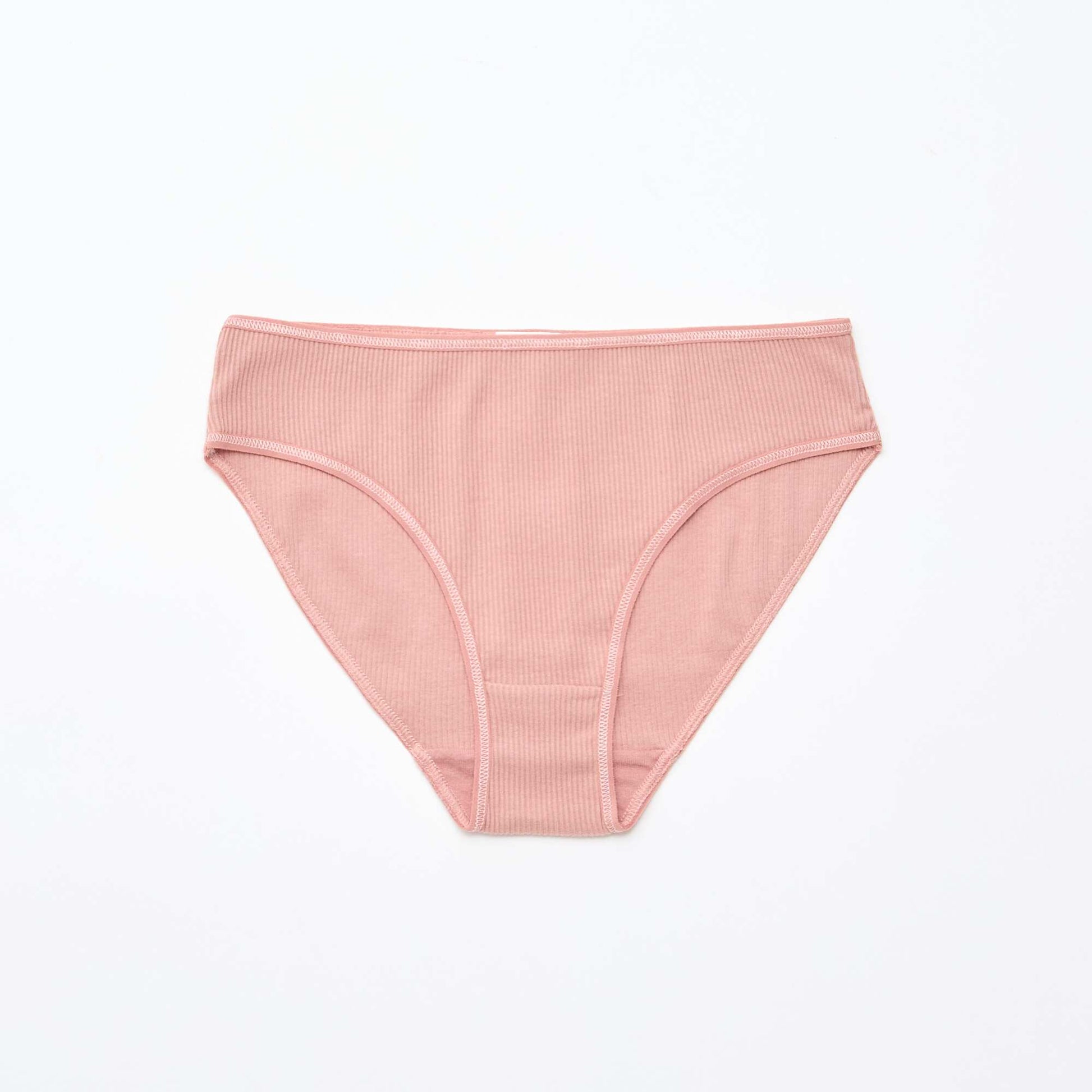 Lot de 5 culottes en maille côtelée ROSE