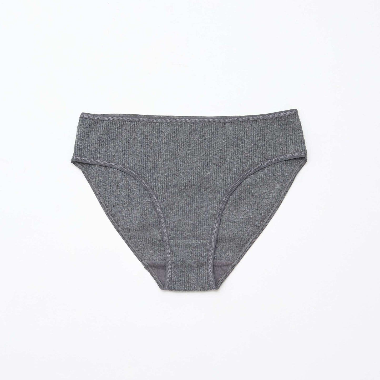 Lot de 5 culottes en maille côtelée GRIS