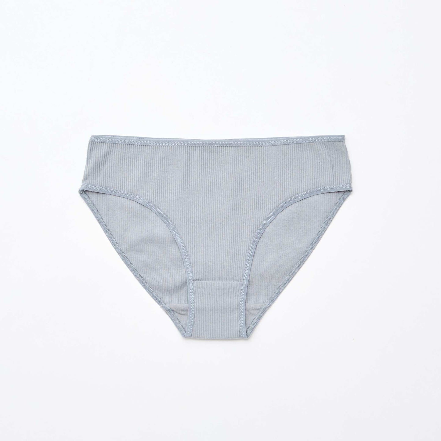 Lot de 5 culottes en maille côtelée GRIS