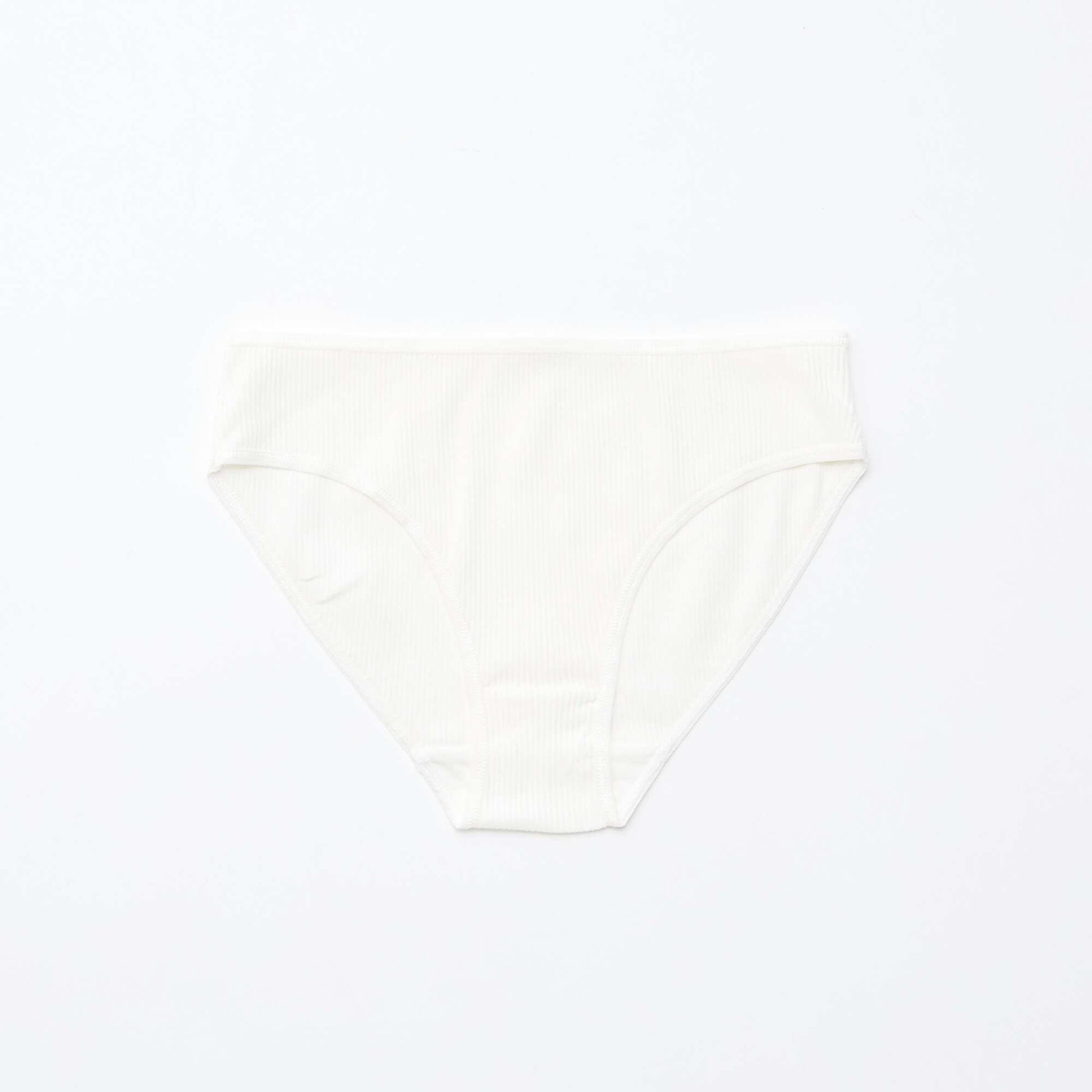 Lot de 5 culottes en maille côtelée GRIS