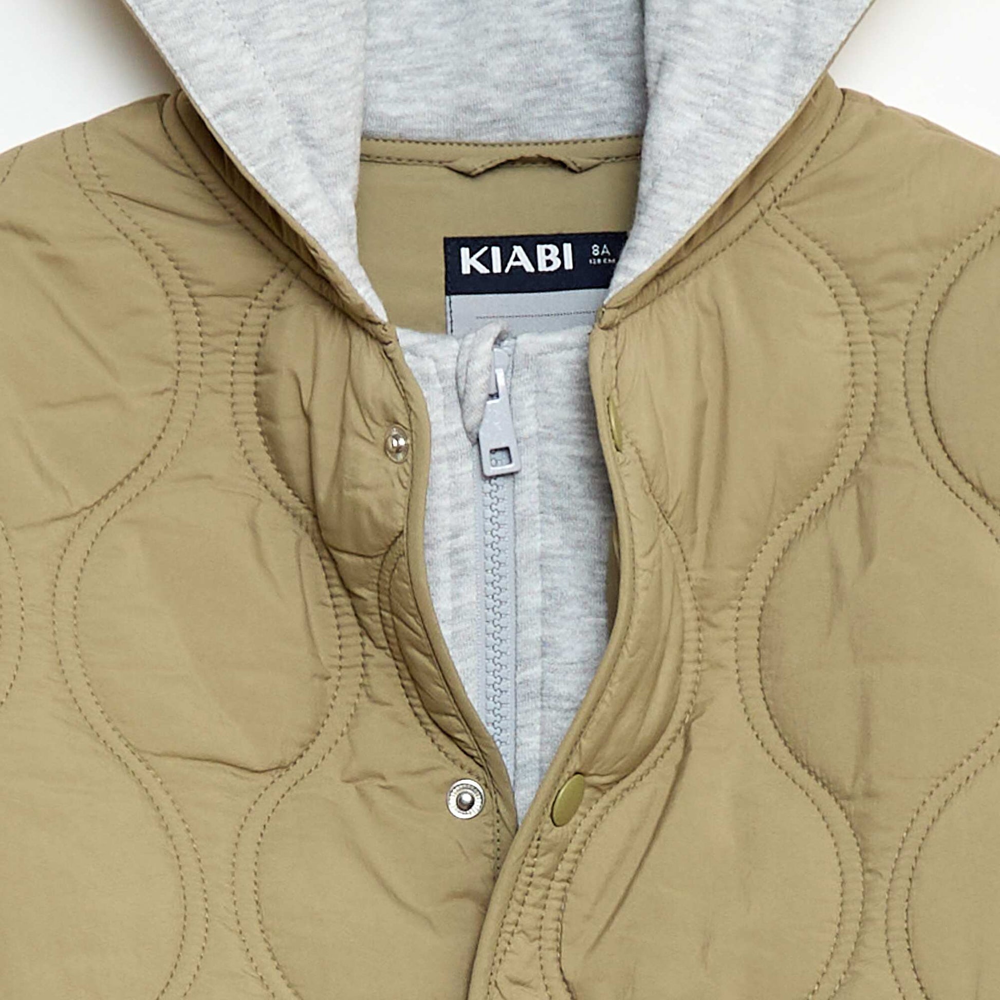 Blouson à capuche matelassé KAKI