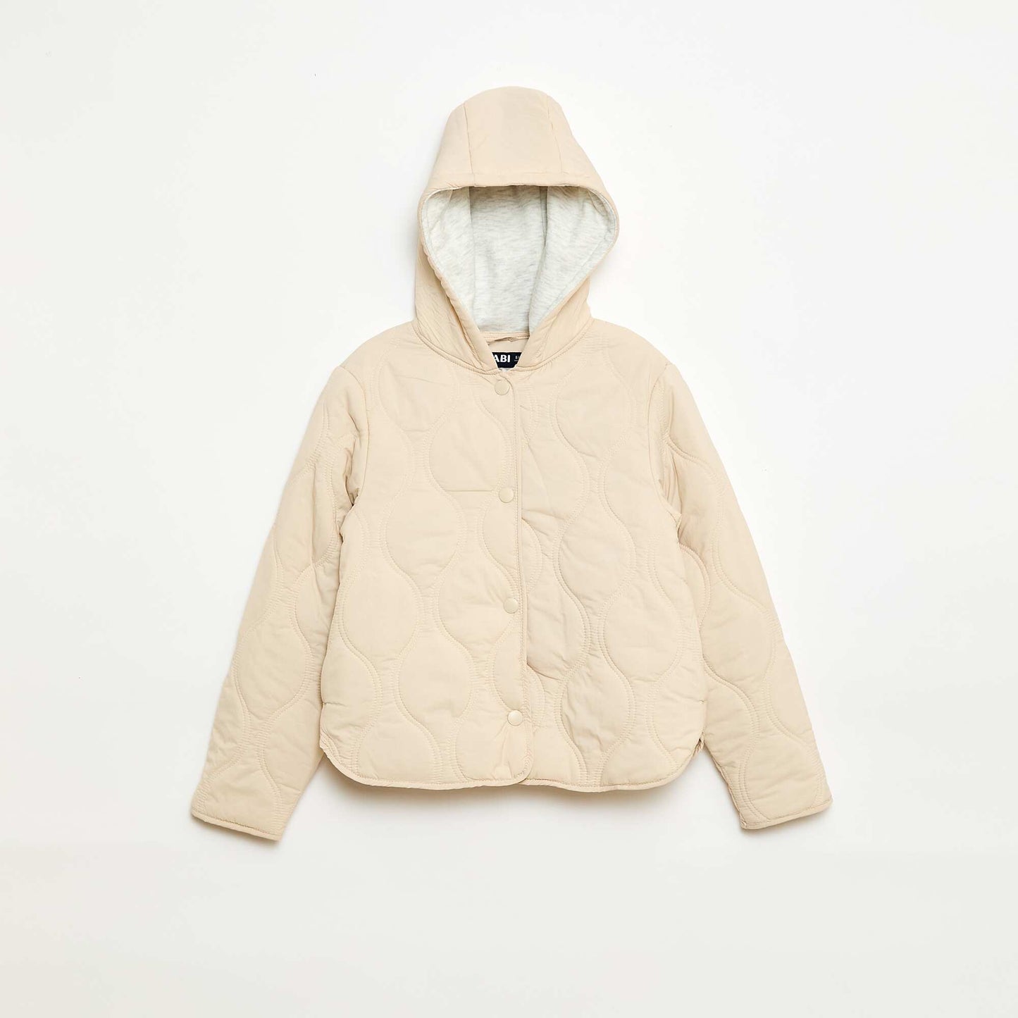 Blouson à capuche matelassé BEIGE