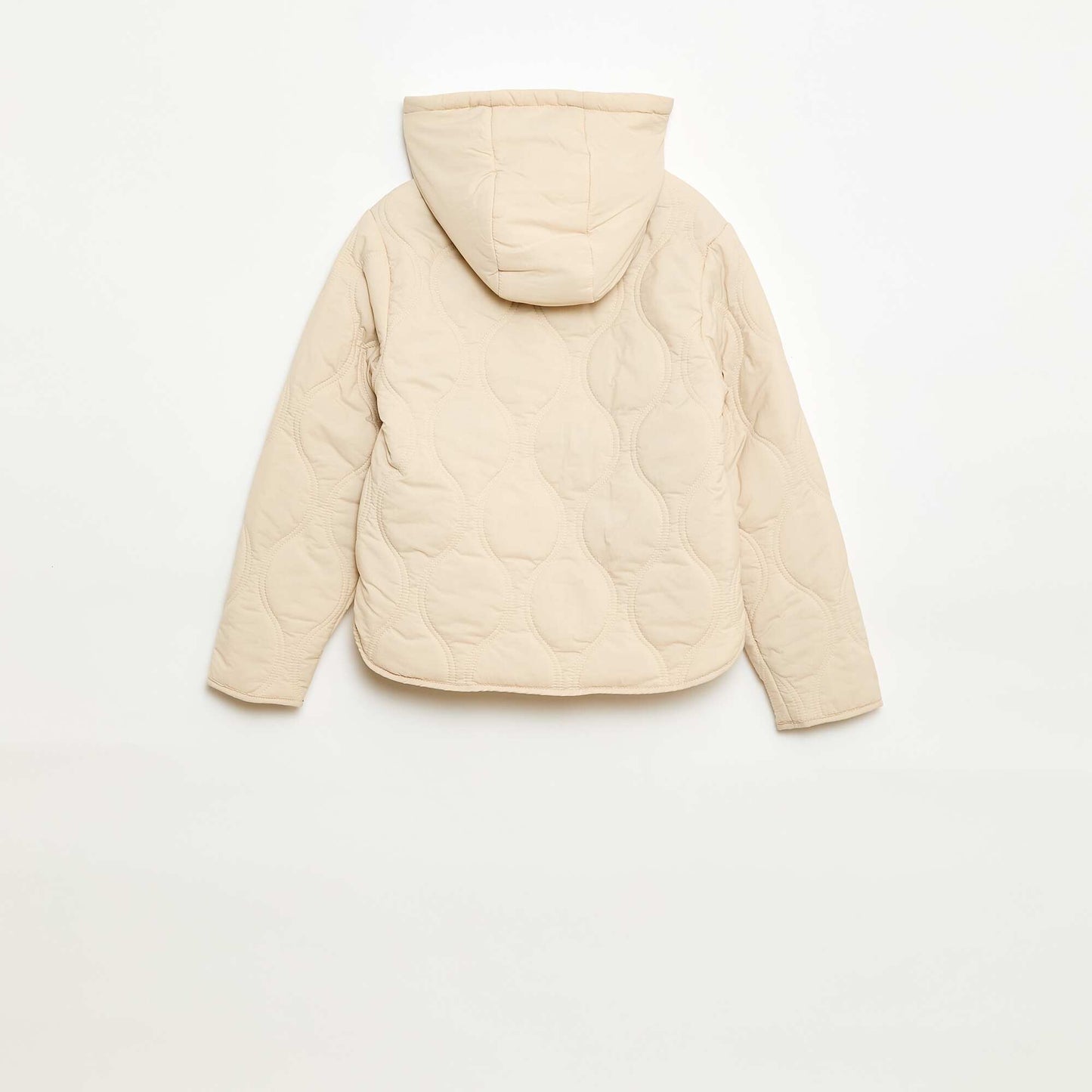 Blouson à capuche matelassé BEIGE