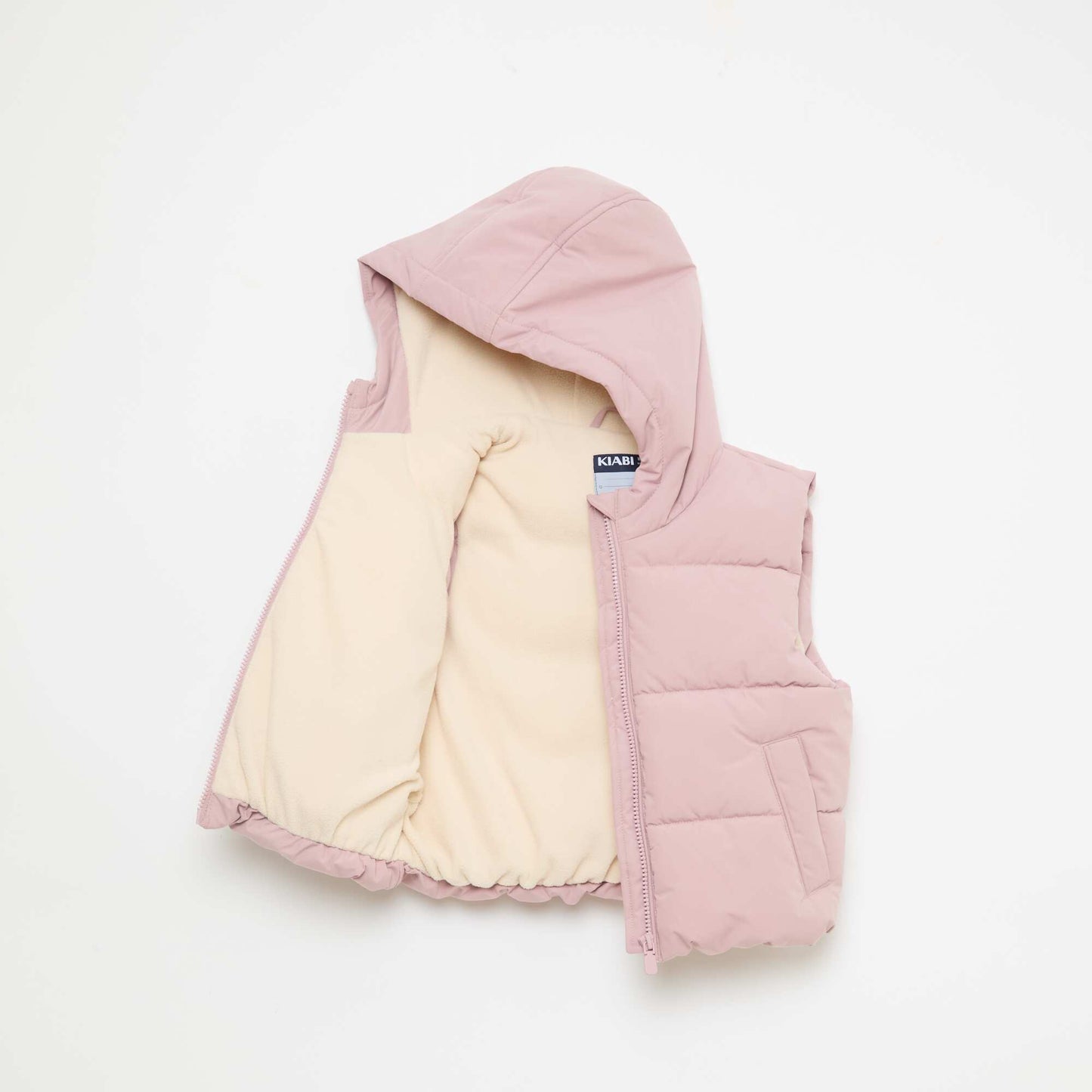 Doudoune sans manches matelassée ROSE